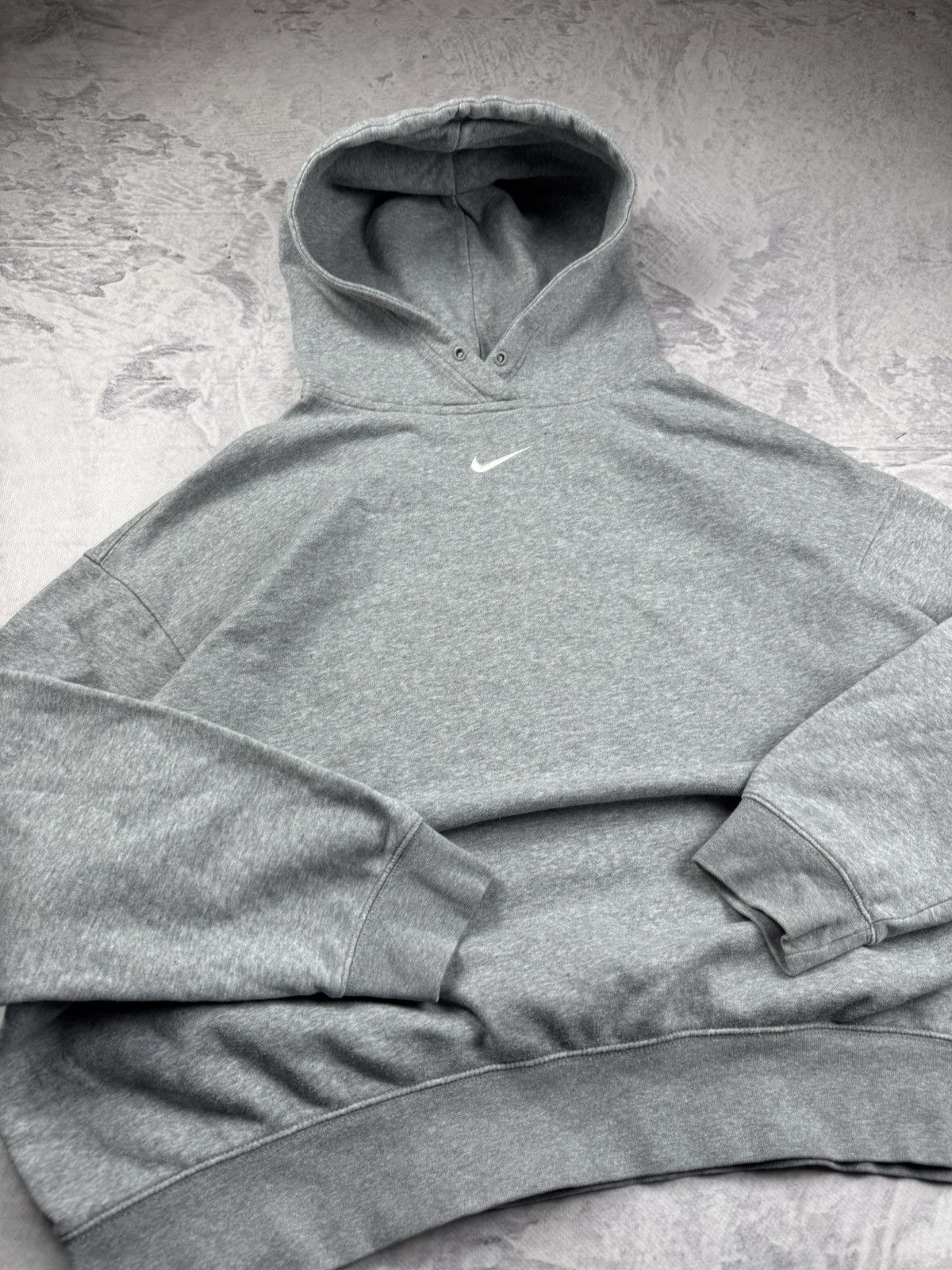 Nike × Vintage NIKE VINTAGE CENTER LOGO OVERSIZE BOXY HOODIE Size US XL / EU 56 / 4 - 4 Thumbnail