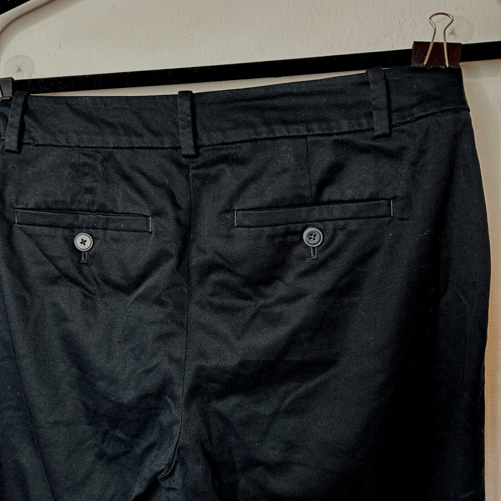 Loft Loft Petite Black Capri Trouser Front Slash Pockets 6P Size 28" / US 6 / IT 42 - 5 Thumbnail