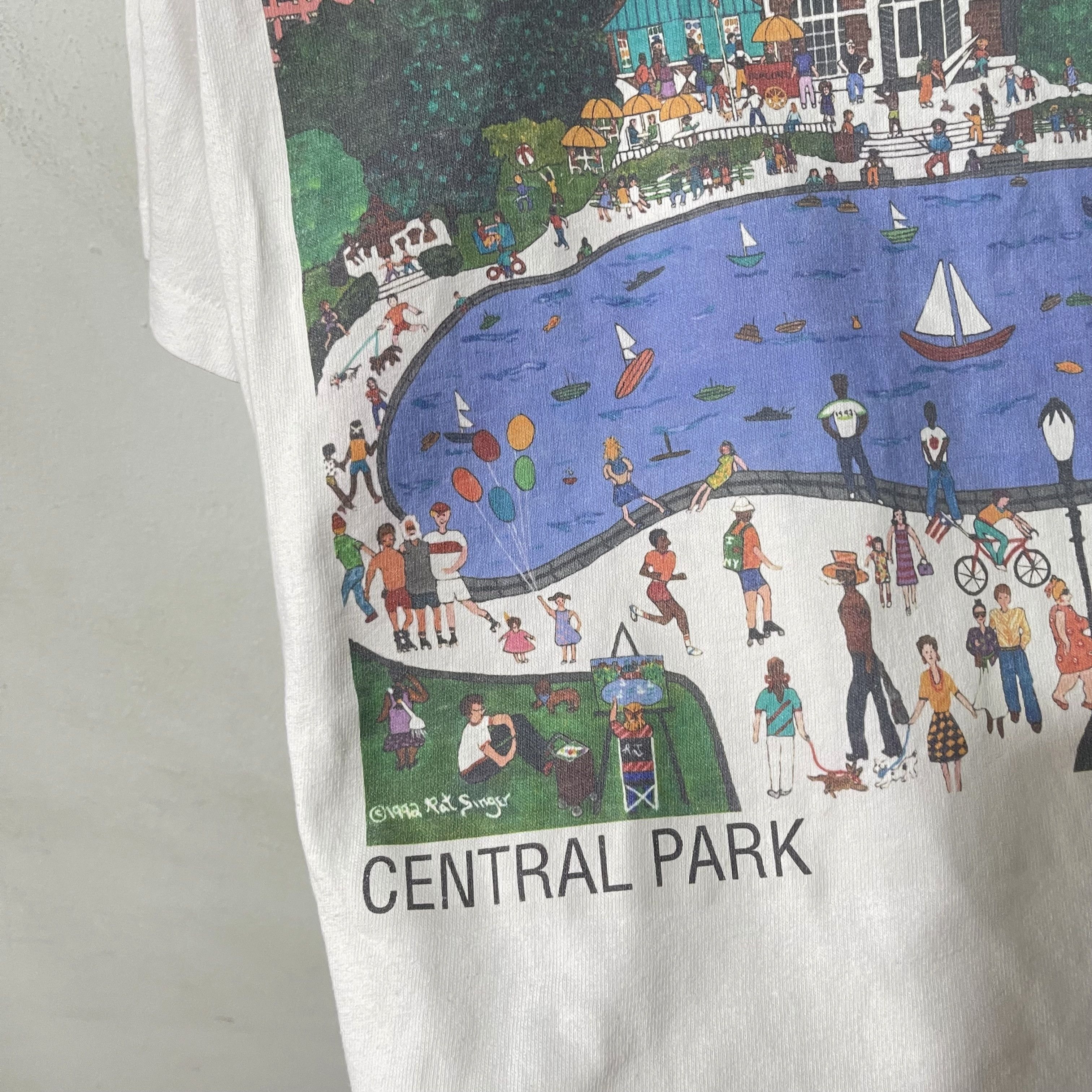 Vintage Vintage 90s Central Park New York T-Shirt Size US M / EU 48-50 / 2 - 3 Thumbnail