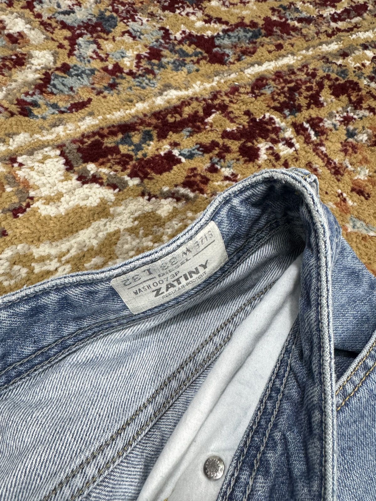 Diesel × Vintage ᶠᵃⁿᶜʸᵍᵘʸ Y2K Baggy Diesel Wide Jeans Pants Bootcut Y2K Size US 33 - 6 Thumbnail