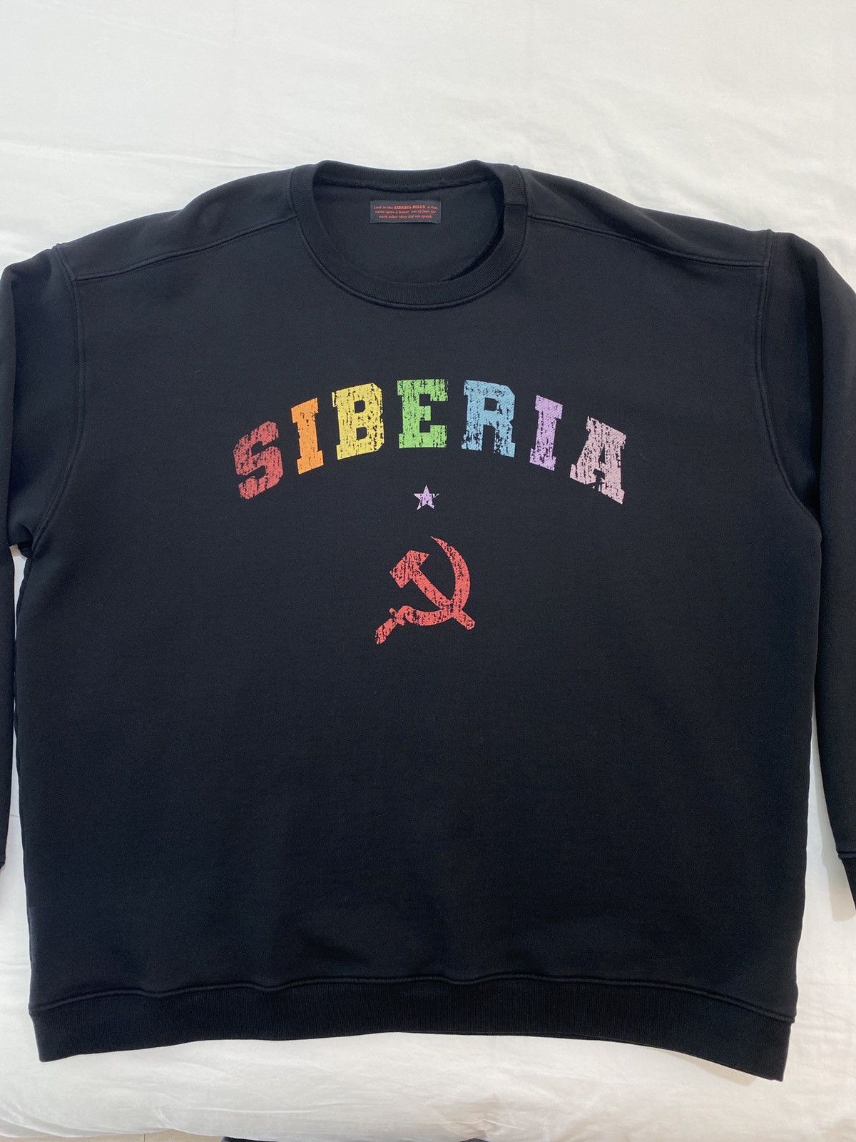 Siberia Hills Siberia Hills FW19 Hammer and Sickle/Siberian Blood Crewneck Size US XL / EU 56 / 4 - 4 Thumbnail