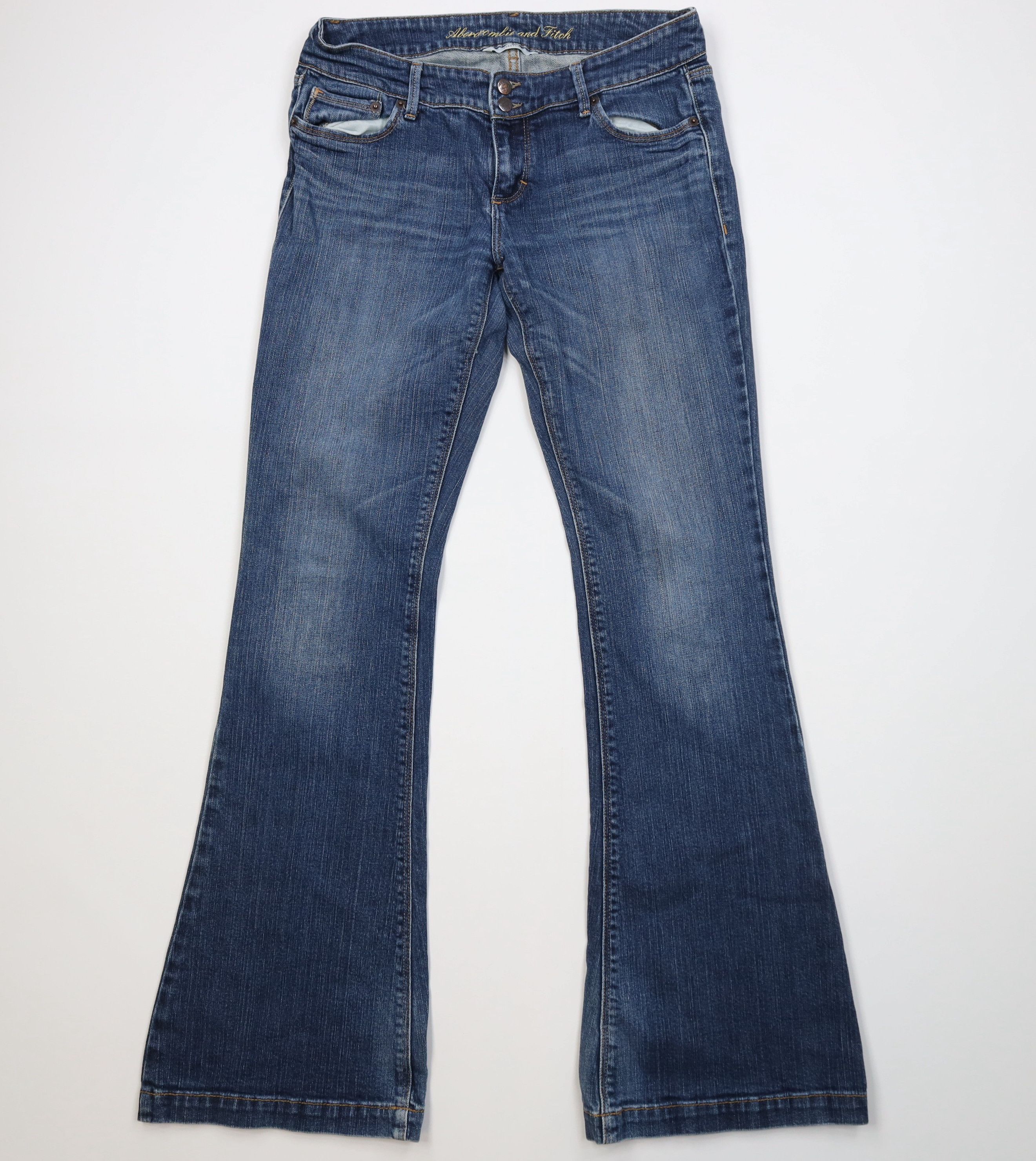 Abercrombie & Fitch Vintage 90s Y2K Abercrombie & Fitch Babydoll Wide Leg Jeans Size 28" / US 6 / IT 42 - 1 Thumbnail