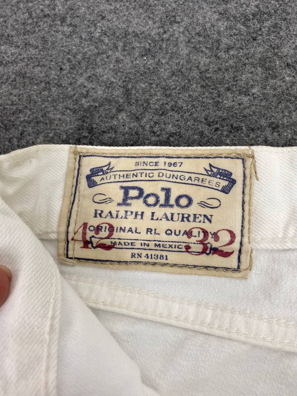 Polo Ralph Lauren vintage polo ralph lauren redline selvedge white denim Size US 44 / EU 60 - 12 Thumbnail