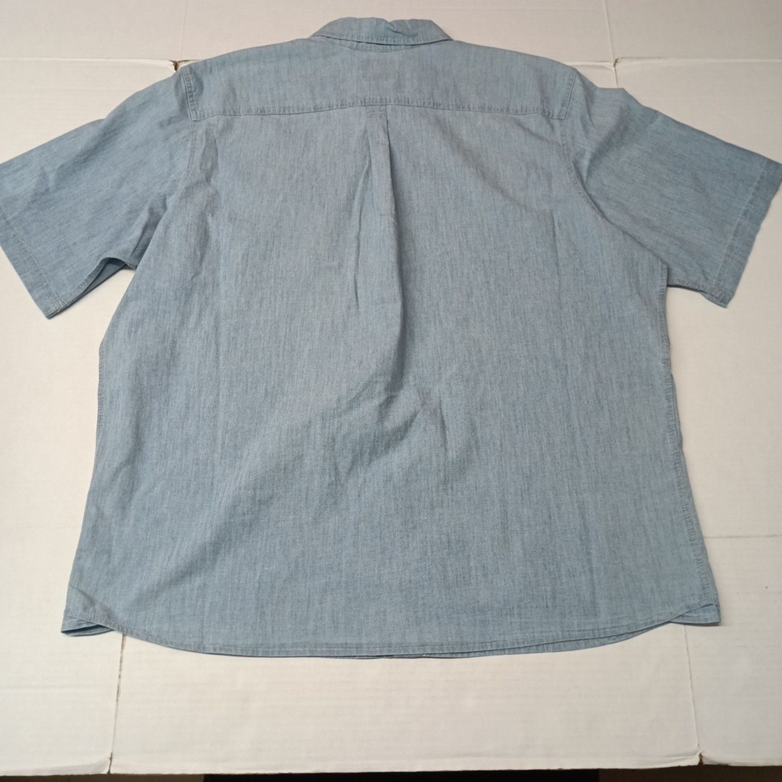 Wrangler Wrangler Men's Relaxed Woven Button Up Shirt Size 2XL Blue Size US XXL / EU 58 / 5 - 7 Thumbnail