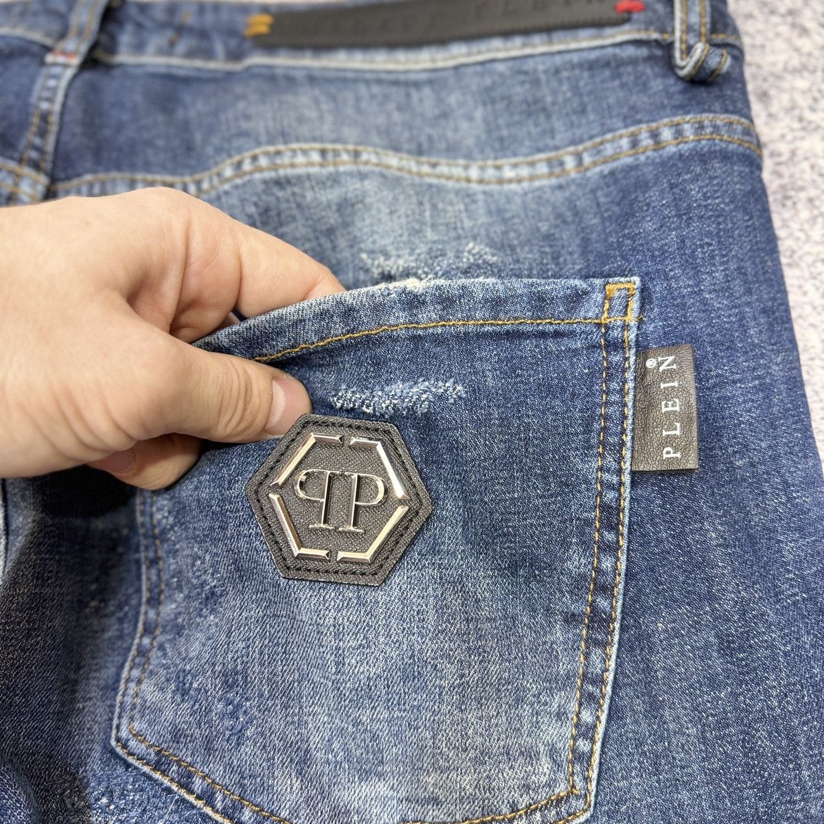 Philipp Plein Philipp Plein Super Straight Cut Mens Jeans 36 size Size US 36 / EU 52 - 11 Thumbnail