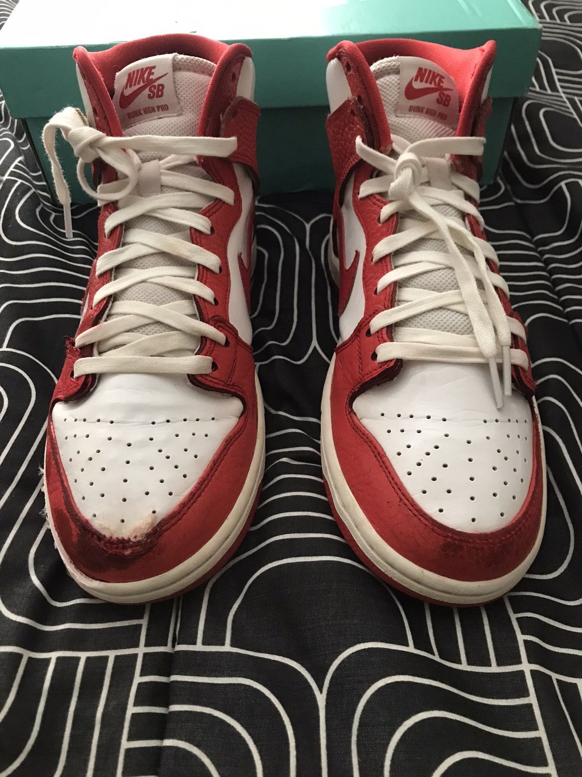 Nike Nike Sb dunk high future court red dream team red Size 9.5 Size US 9.5 / EU 42-43 - 4 Thumbnail