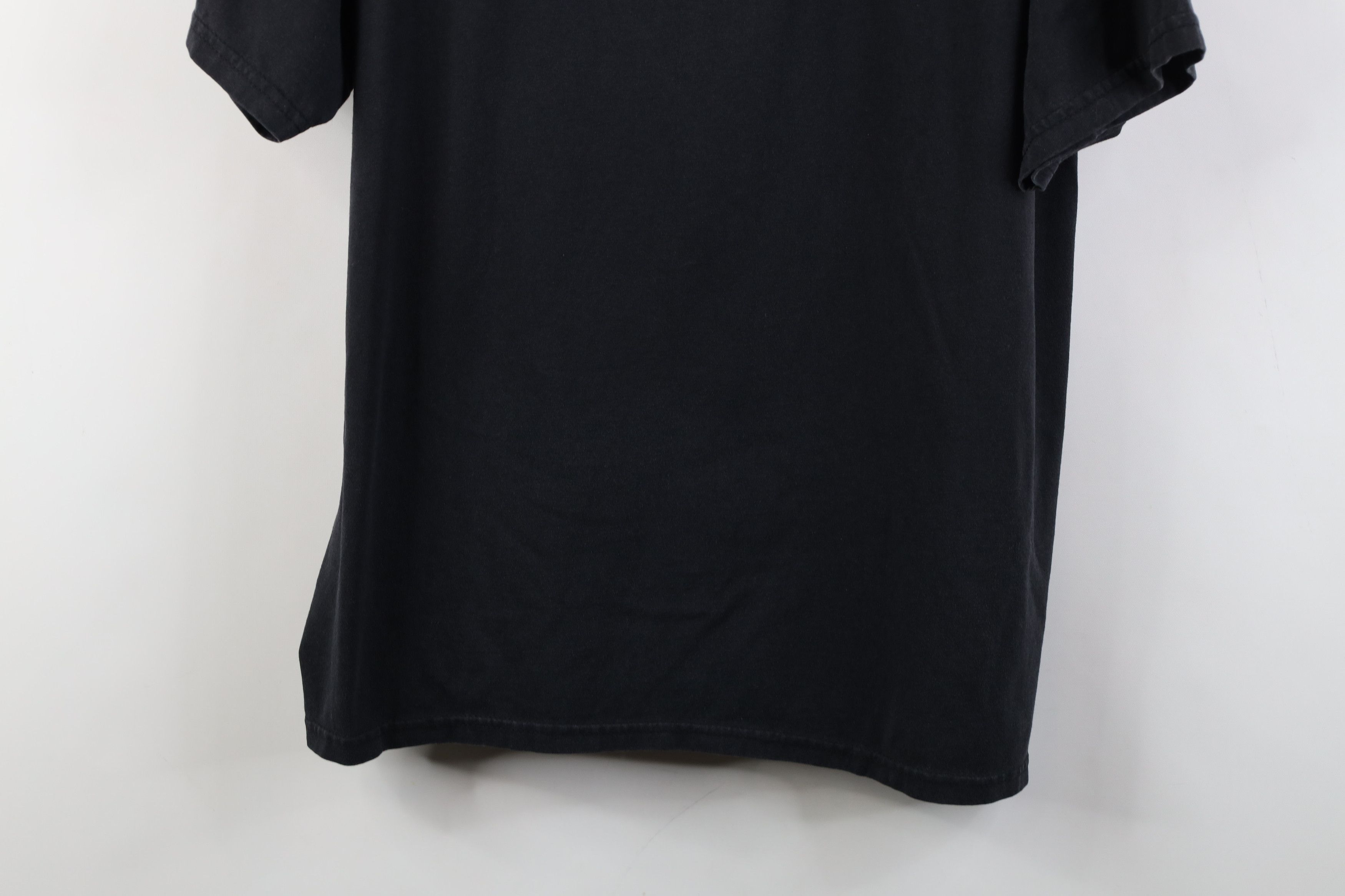 Hanes Vintage 90s Y2K Hanes Heavyweight Short Sleeve T-Shirt Black Size US L / EU 52-54 / 3 - 3 Thumbnail