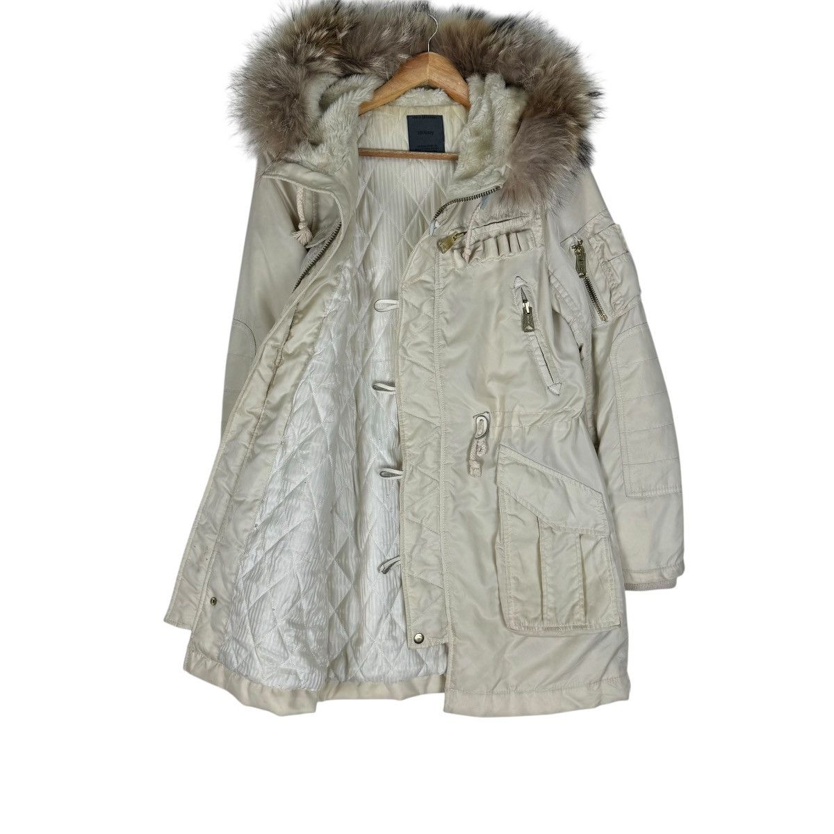 If Six Was Nine ☀️MOUSSY FUR HOODIE PARKA JACKET Size S / US 4 / IT 40 - 7 Thumbnail