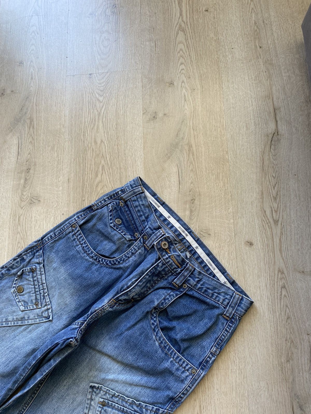 Hysteric Glamour × If Six Was Nine × Vintage Vintage Cargo Jeans Distressed Faded Baggy Japanese hype Y2K Size US 31 - 6 Thumbnail