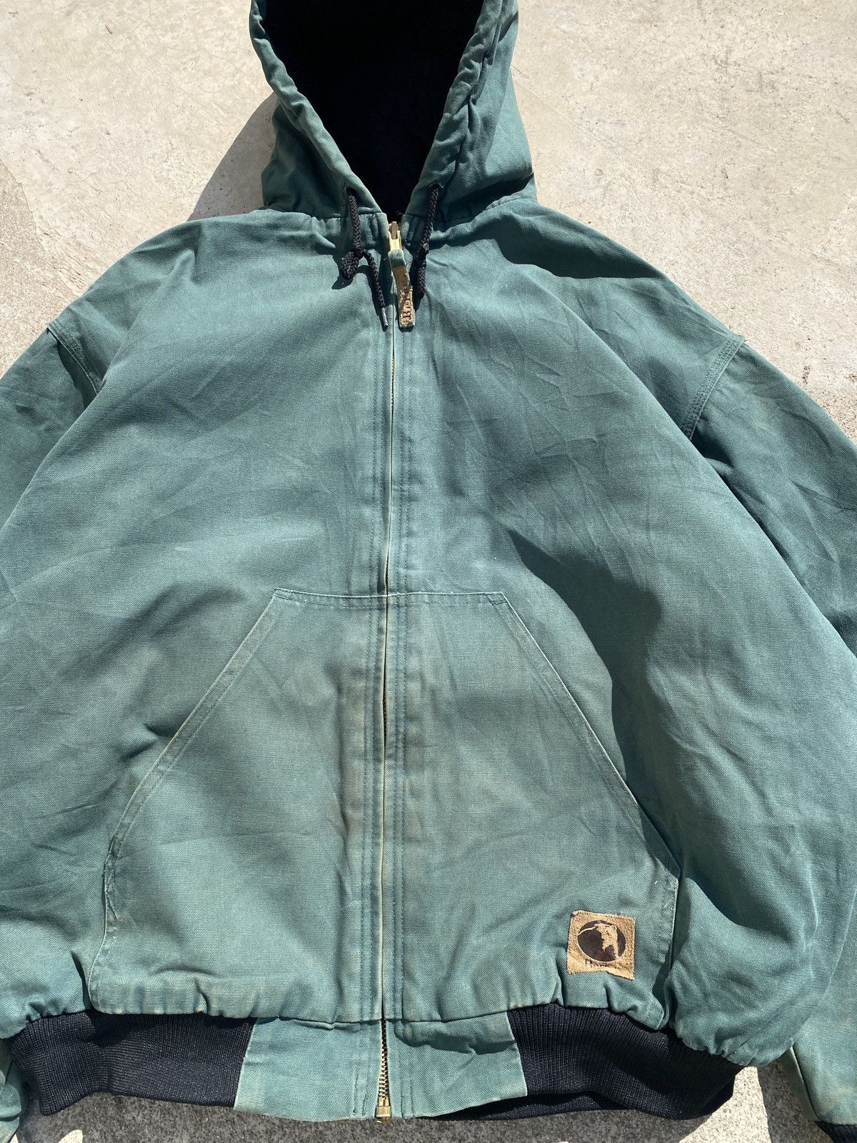 Carhartt Vintage Berne Heritage Duck Hooded Active Work Jacket Size US XXL / EU 58 / 5 - 16 Thumbnail