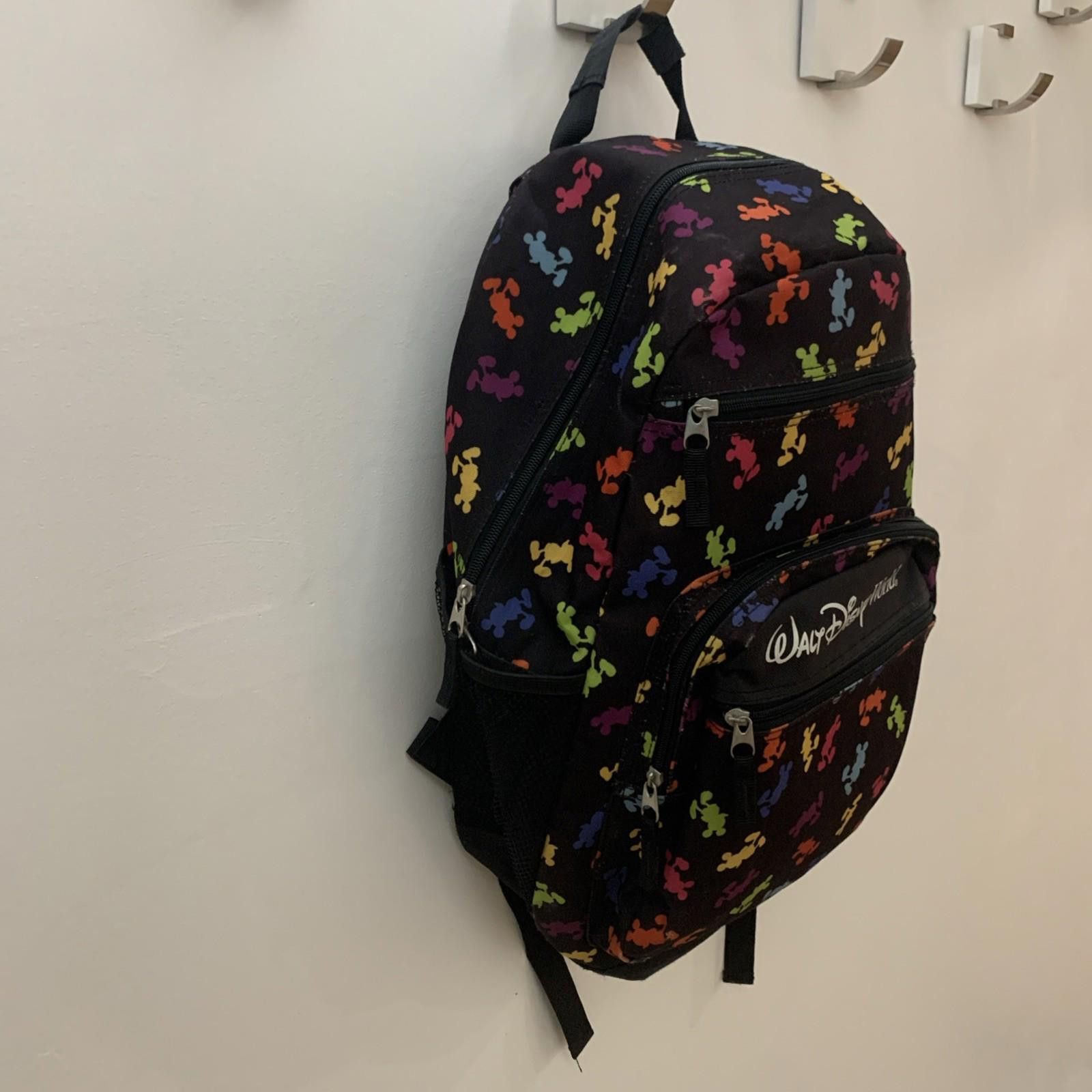 Disney Walt Disney World Parks Backpack Mickey Mouse Rainbow 2010s Size ONE SIZE - 2 Thumbnail