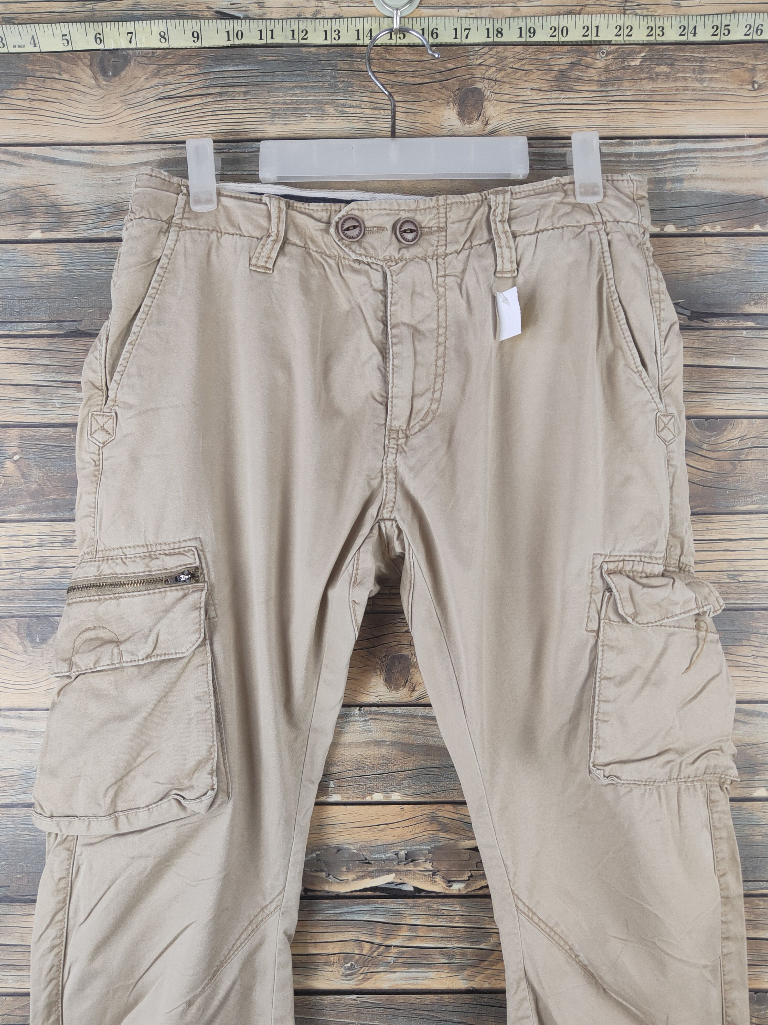 Japanese Brand DL X'tyle Beige Multipocket Cargo Pants #1920 Size US 30 / EU 46 - 17 Thumbnail