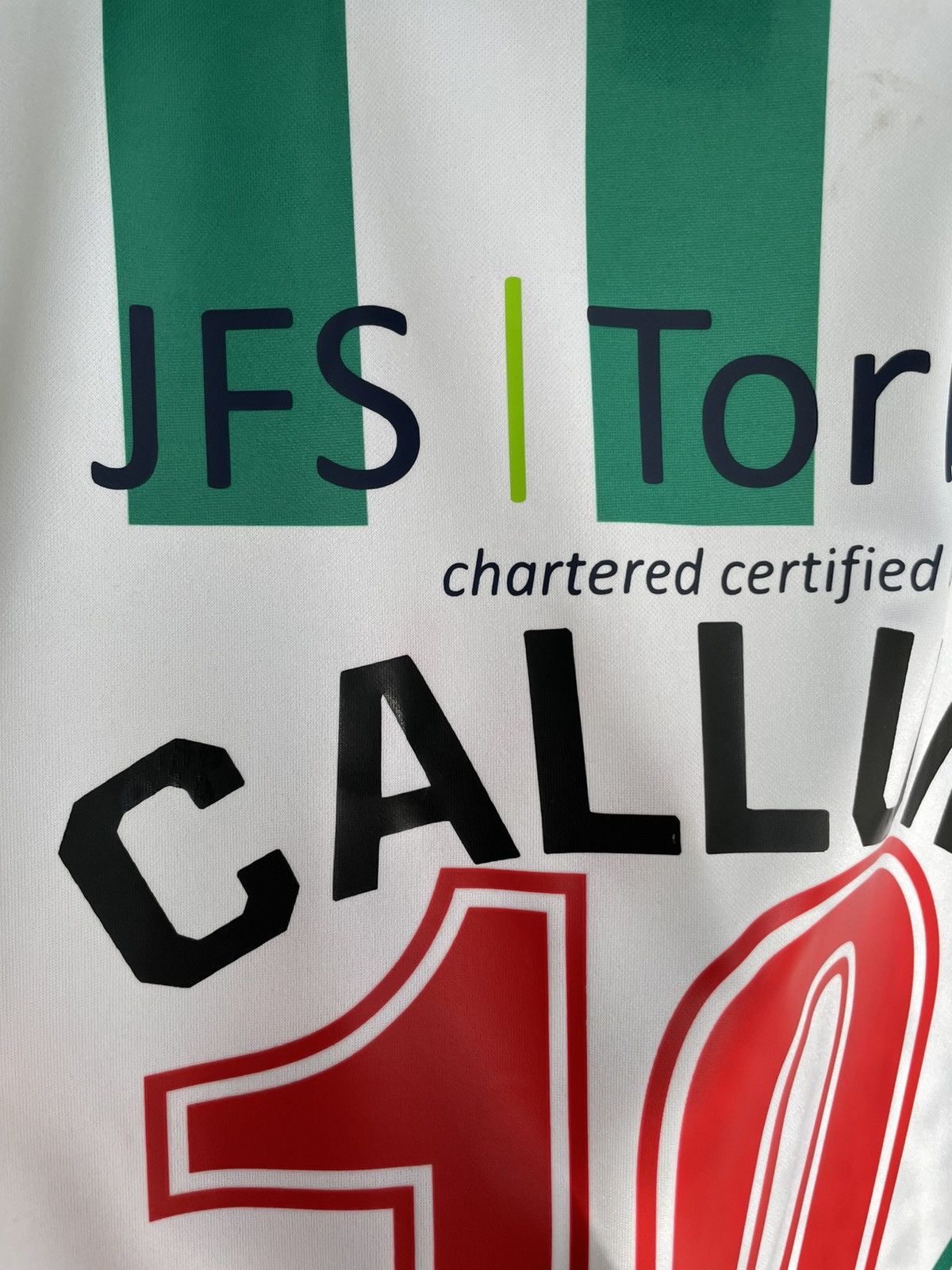 Errea Blyth Spartans AFC Callum #10 Football Soccer Jersey Shirt Size US M / EU 48-50 / 2 - 7 Thumbnail