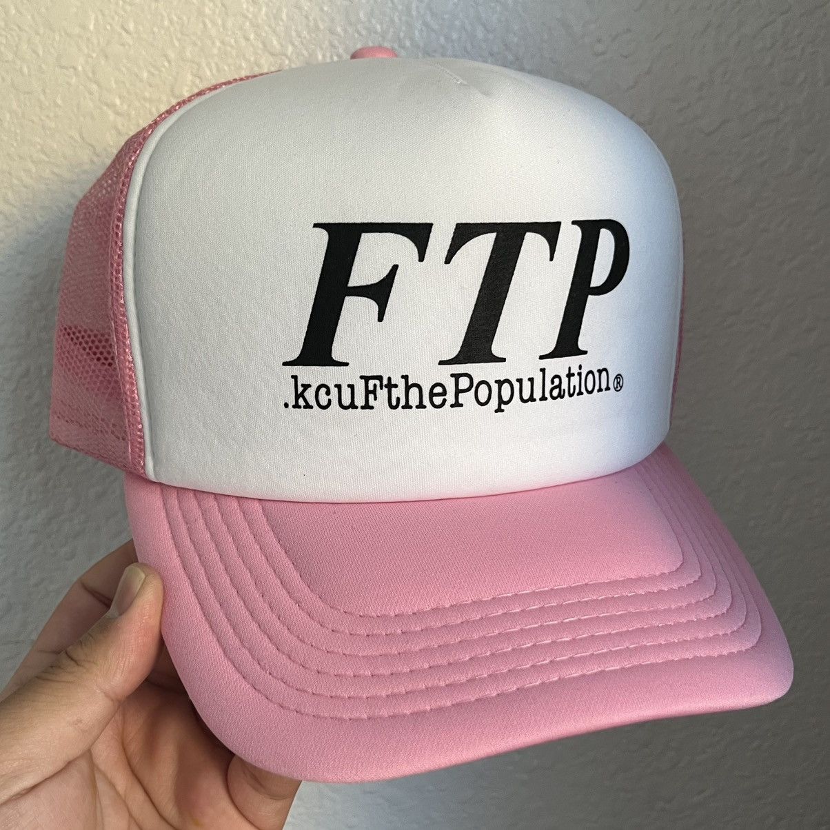 Fuck The Population 2025’ Fuck The Population FTP OG Logo Foam Trucker Hat O/S Size ONE SIZE - 1 Thumbnail