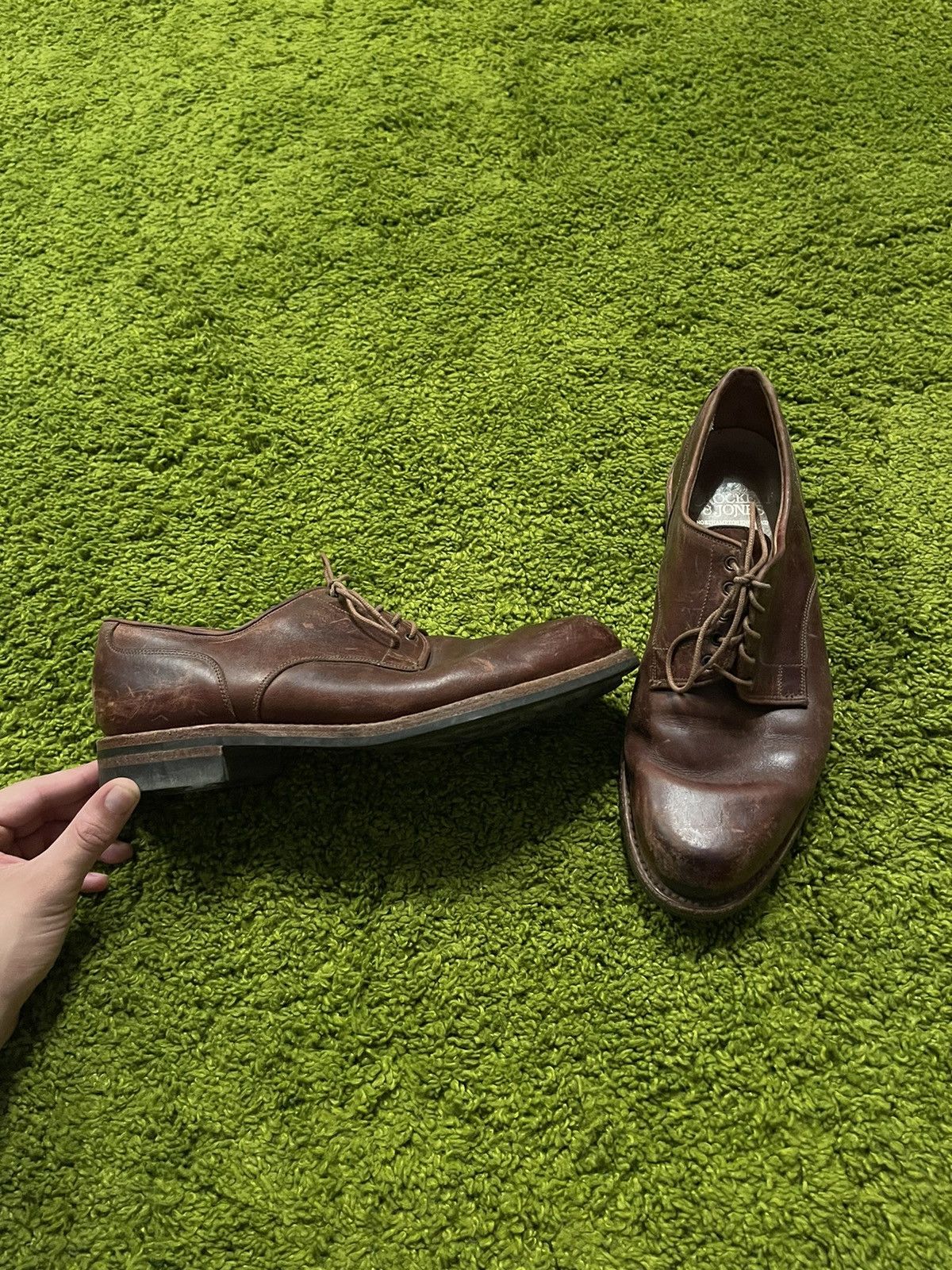 Crockett & Jones × Genuine Leather × Vintage Crockett & Jones real leather shoes Size US 8.5 / EU 41-42 - 1 Thumbnail