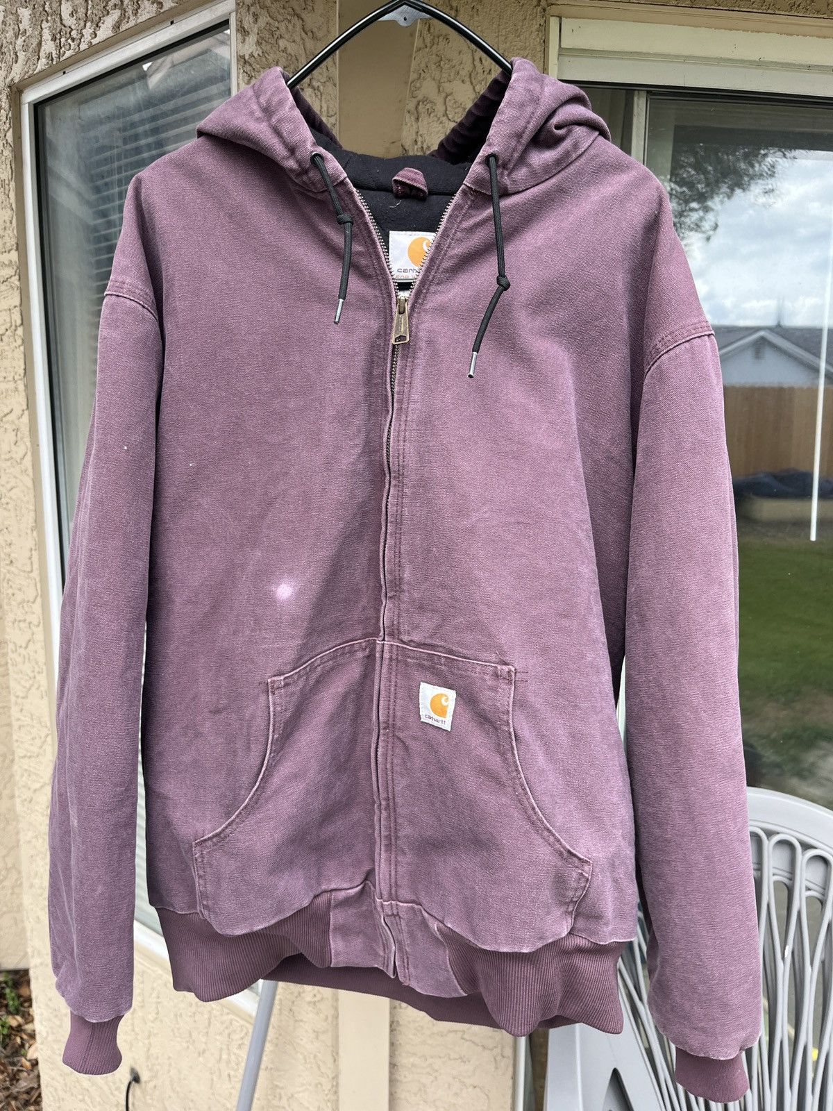 Purple women’s online vintage carhartt jacket