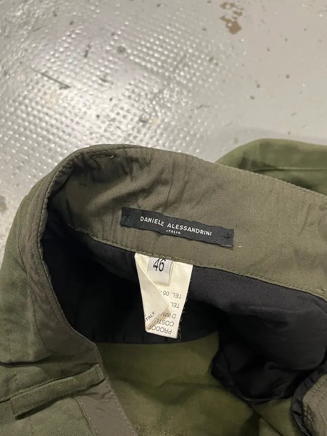Daniele Alessandrini Daniele Alessandrini Cross Patch Olive Pants Size US 31 - 11 Thumbnail