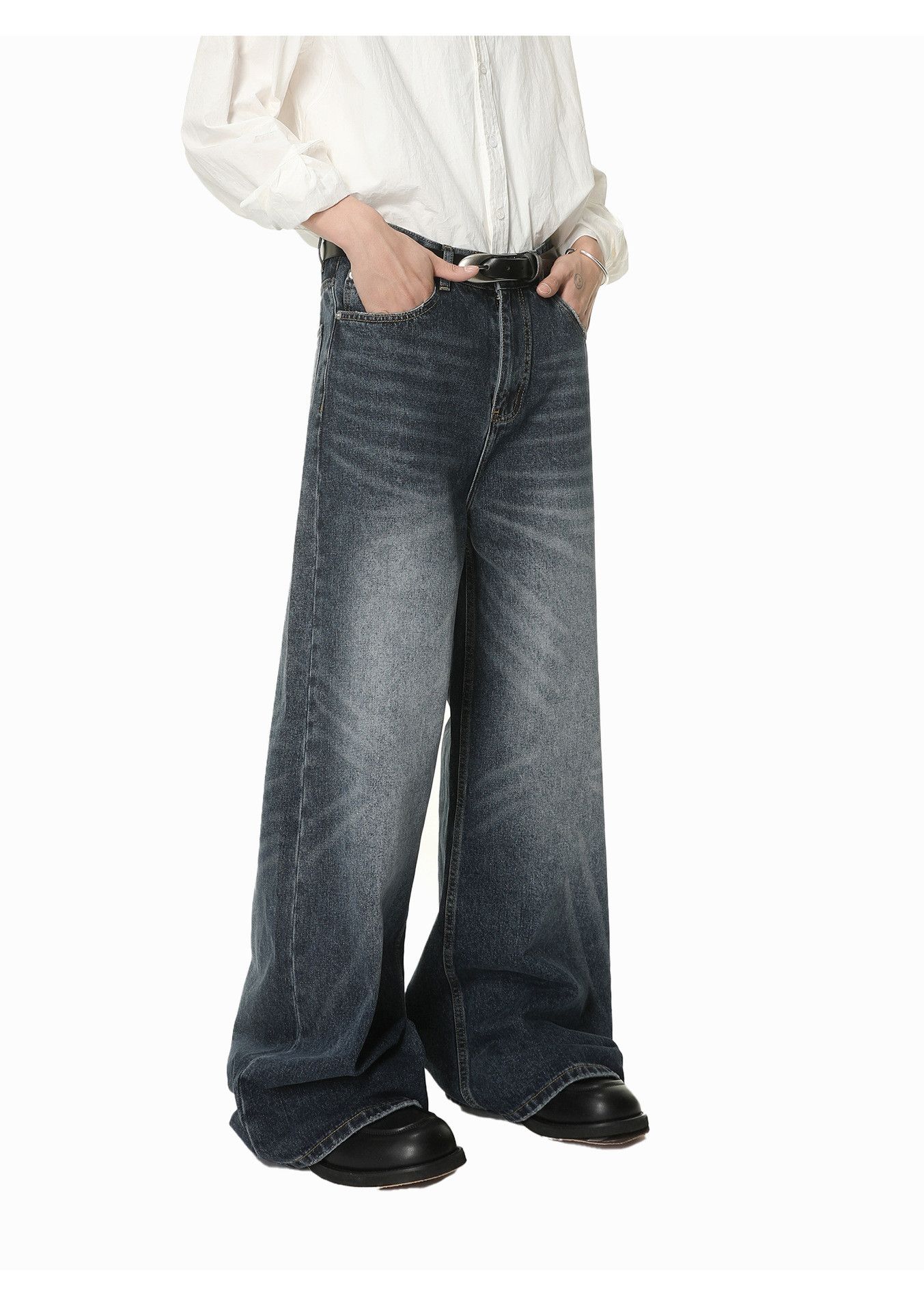 Japanese Brand Men's whiskered washed vintage Vibe jeans Size US 32 / EU 48 - 3 Thumbnail