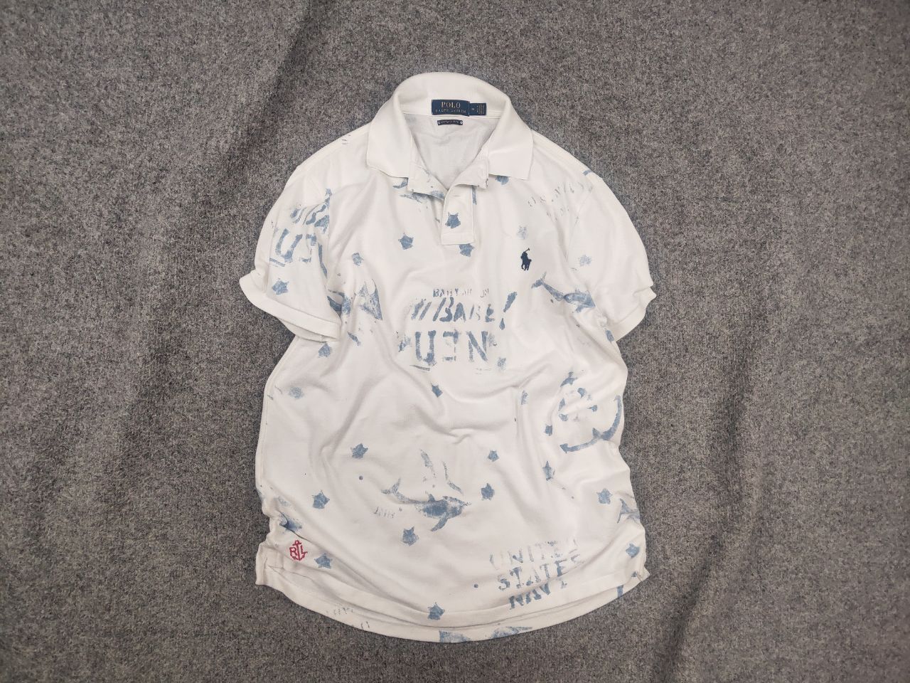 Polo Ralph Lauren Vintage Polo Ralph Lauren Ltd US Navy Anchor Polo T shirt Size US M / EU 48-50 / 2 - 1 Thumbnail