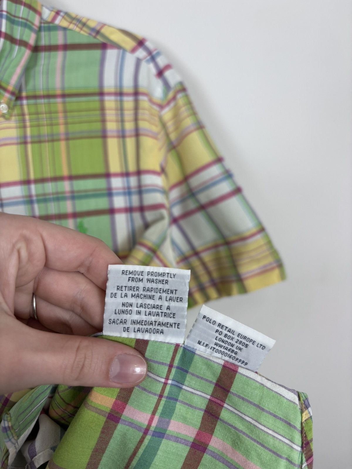 Polo Ralph Lauren Polo Ralph Lauren Vintage Men’s Check Short Sleeve Shirt Size US L / EU 52-54 / 3 - 13 Thumbnail