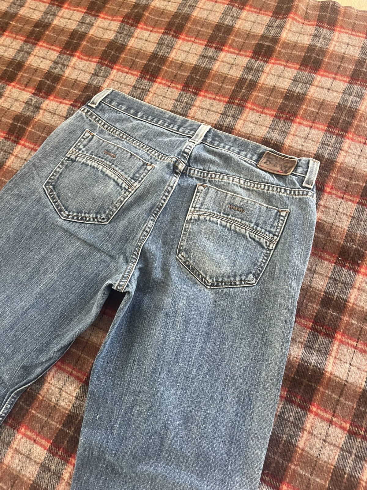Rsq Vintage 2000’s Skater Grunge Destressed RSQ Y2K Denim Jeans Size US 32 / EU 48 - 12 Thumbnail