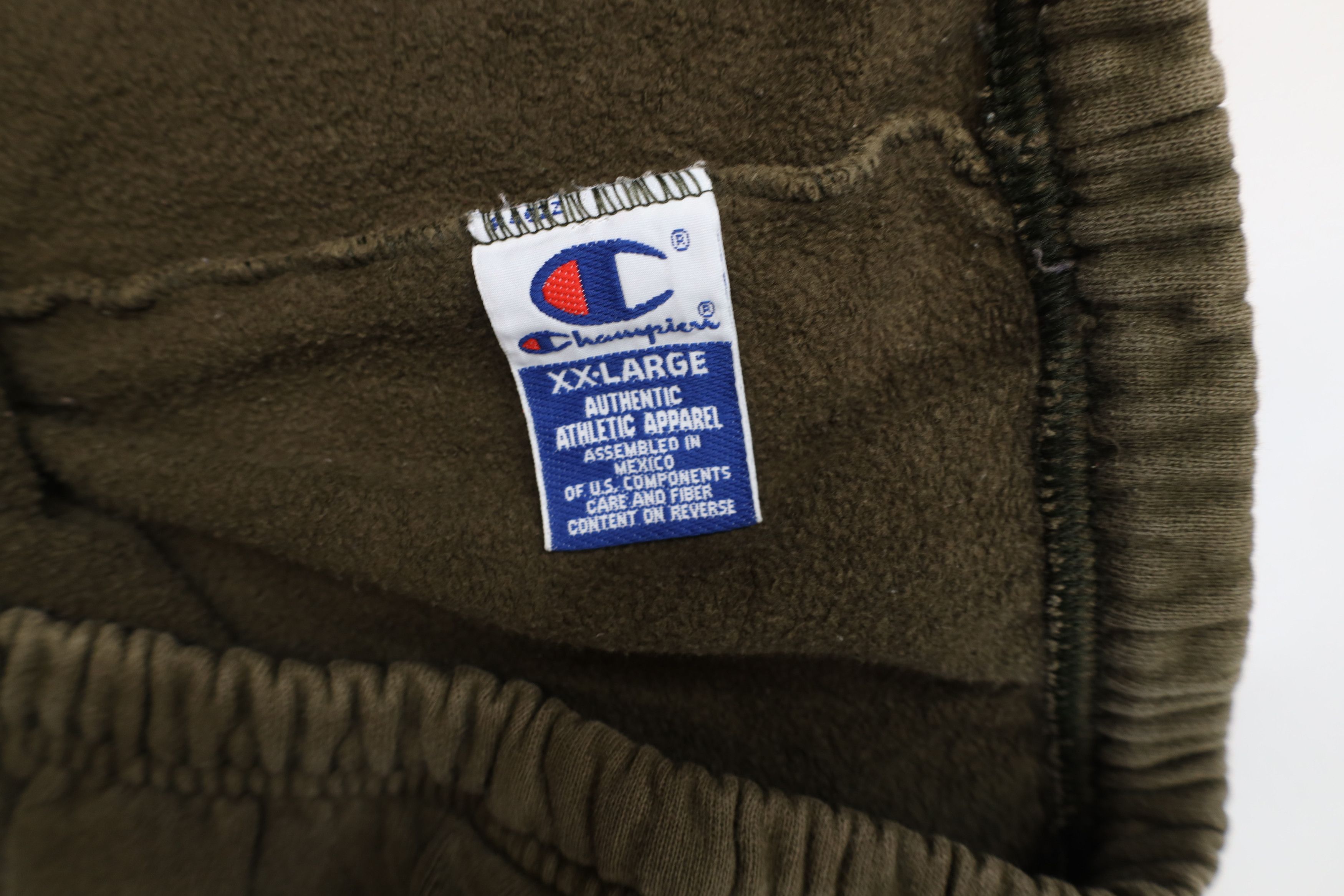 Champion Vintage 90s Champion Spell Out Sweatpants Joggers Green Size US 38 / EU 54 - 11 Thumbnail