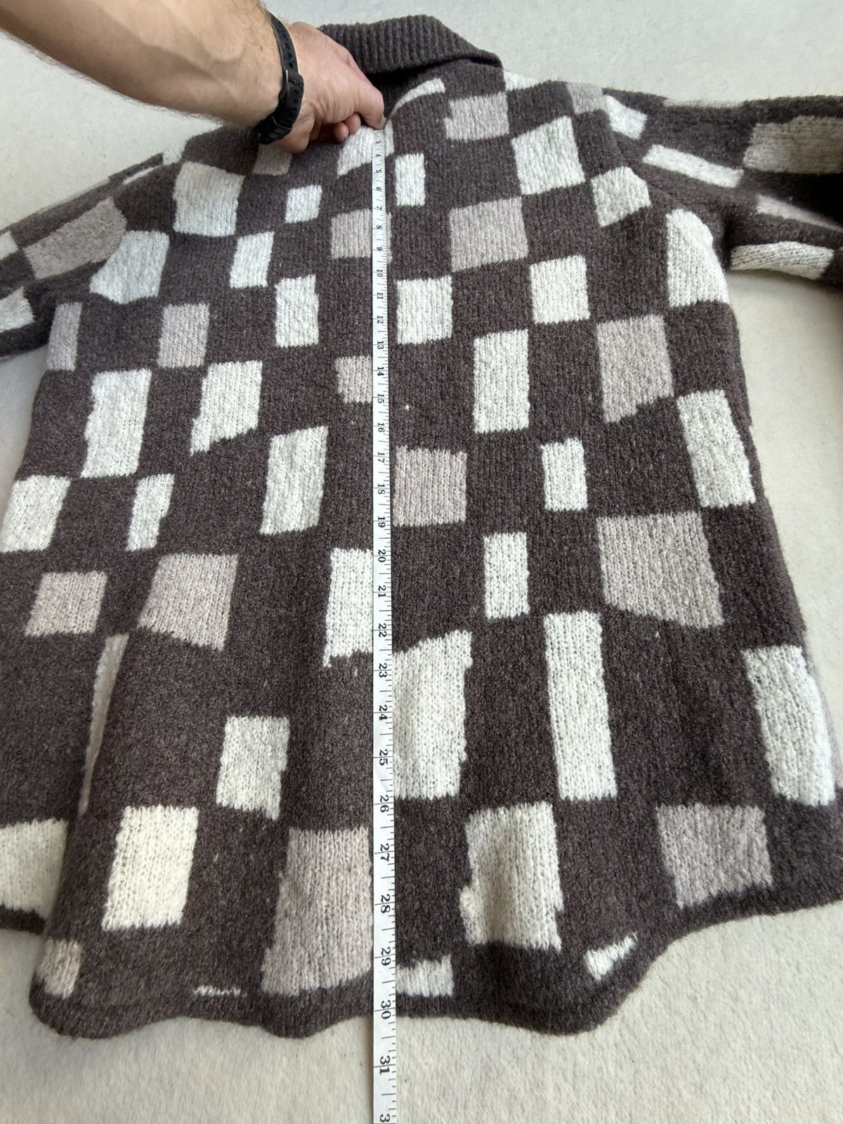 Amiri $1.3k Amiri damier cardigan sweater logo rare grail S Size US S / EU 44-46 / 1 - 6 Thumbnail