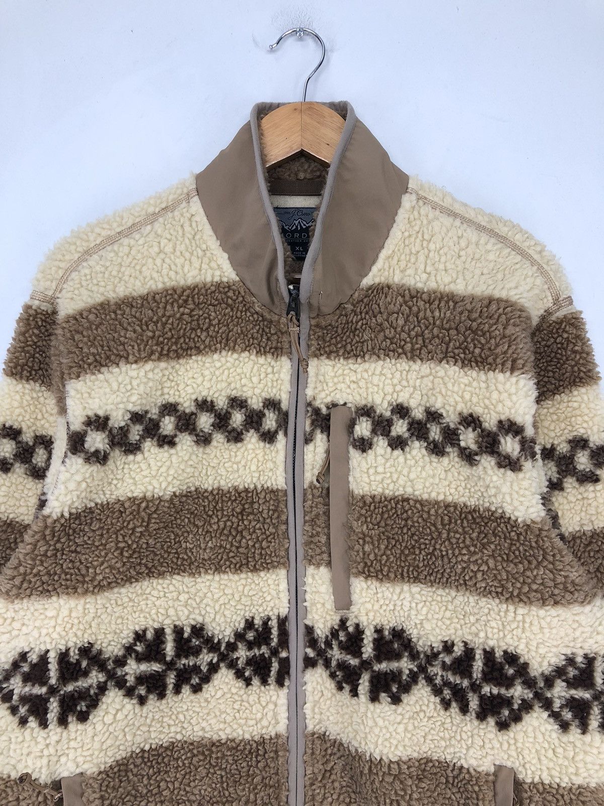 J.Crew J.Crew Nordic Sherpa Fleece Jacket Size US XL / EU 56 / 4 - 7 Thumbnail
