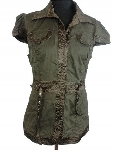 Vintage Vintage Y2K Khaki Top blouse cargo Streeters Size L / US 10 / IT 46 - 1 Preview