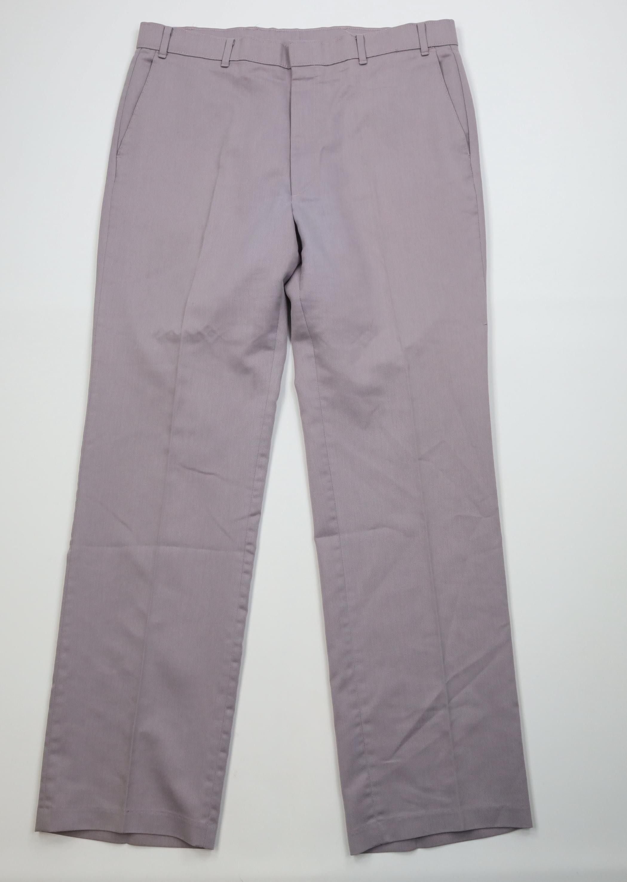 Levi's Vintage 70s 80s Levis Flared Wide Leg Chino Pants Purple USA Size US 38 / EU 54 - 1 Thumbnail