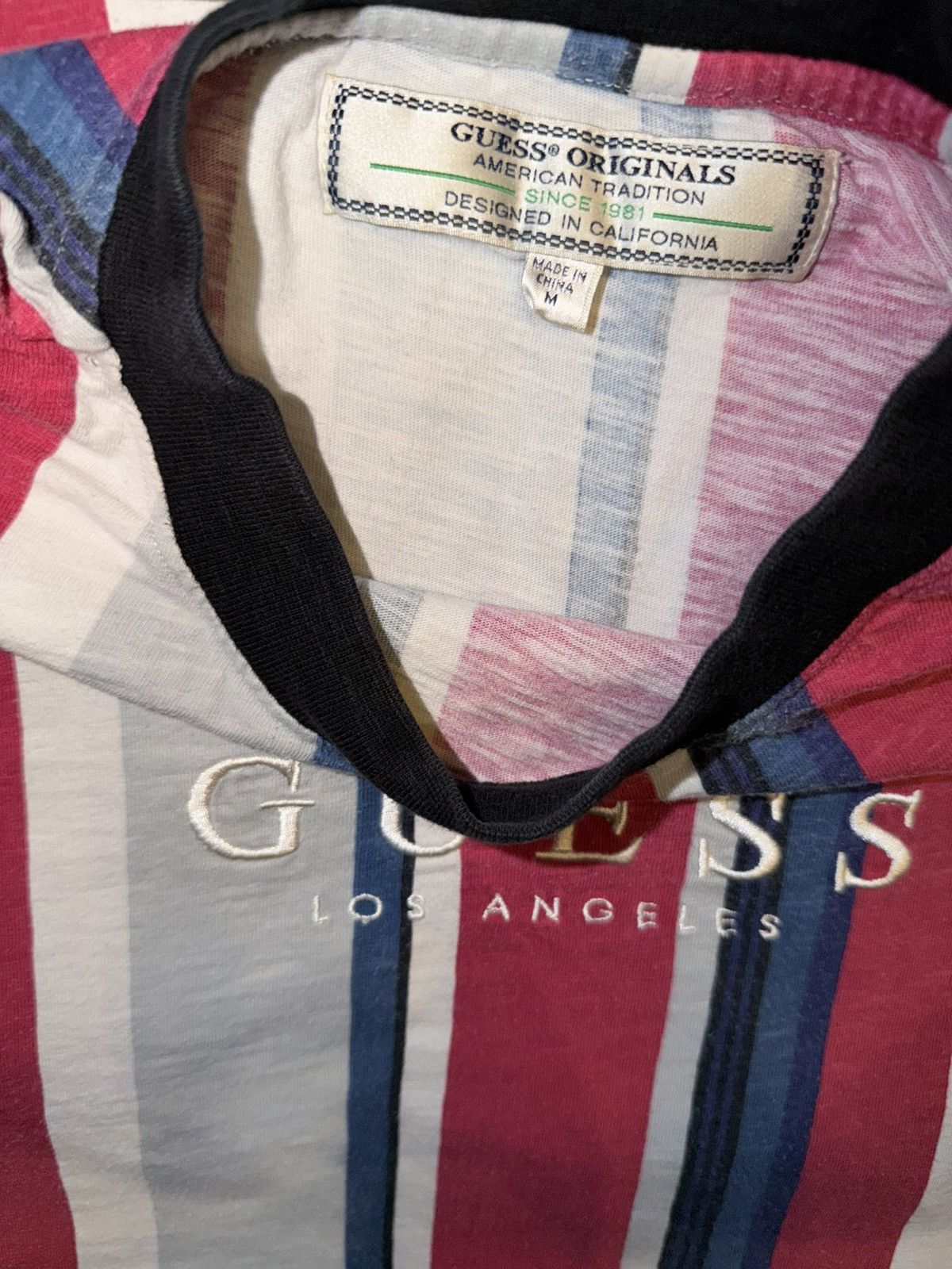 Guess Guess Originals American tradition embroidered striped tee Size US M / EU 48-50 / 2 - 5 Thumbnail