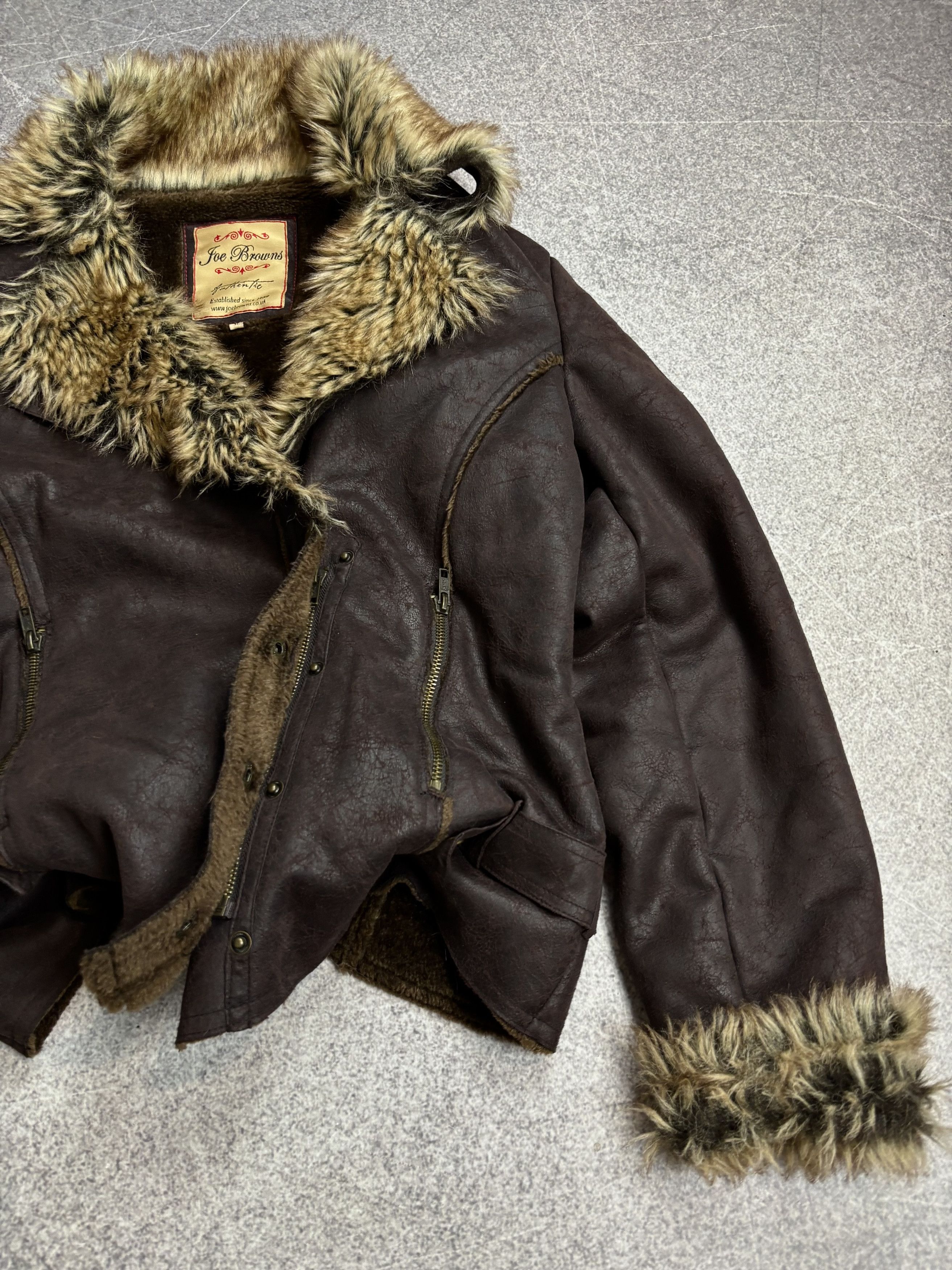 If Six Was Nine IF SIX WAS NINE STYLE JAPANESE SHEEPSKIN JACKET FUR HOOD Y2K Size US S / EU 44-46 / 1 - 3 Thumbnail