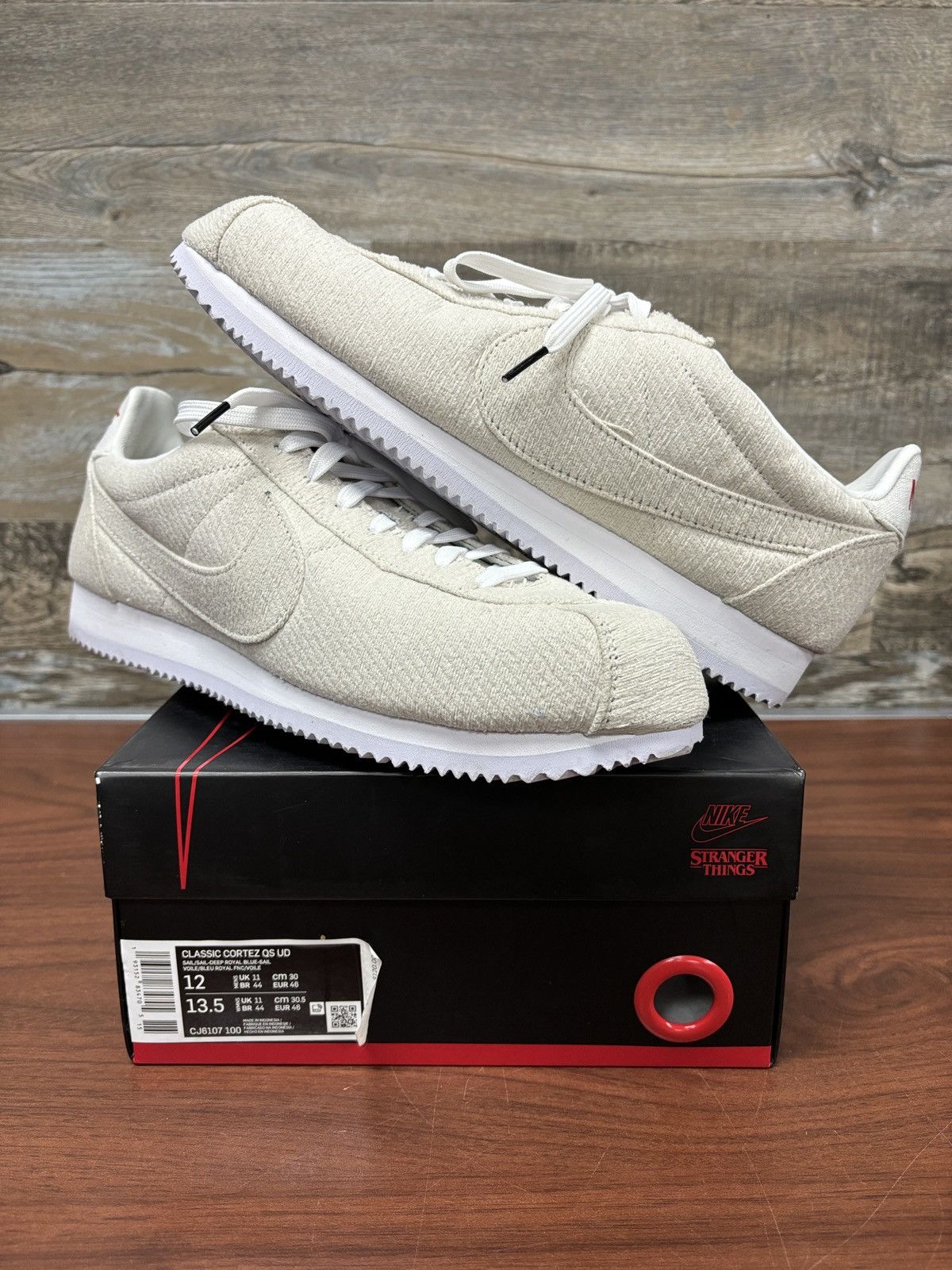 image of Nike Cortez Stranger Things Size 12 Shoes in White, Men's