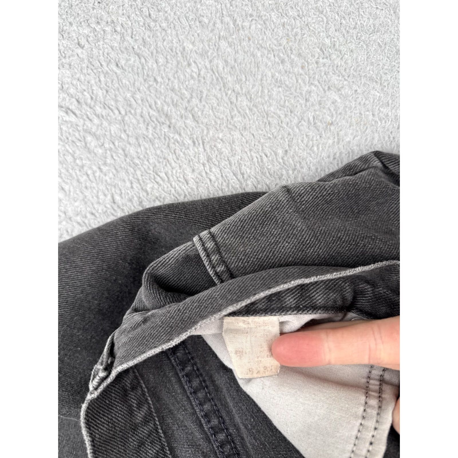 Lee VINTAGE Lee Jeans Men 34 Black Denim 90's 100% Cotton Straight Leg 34x30 Left? Right? 5-Pocket Mens Size US 34 / EU 50 - 6 Thumbnail