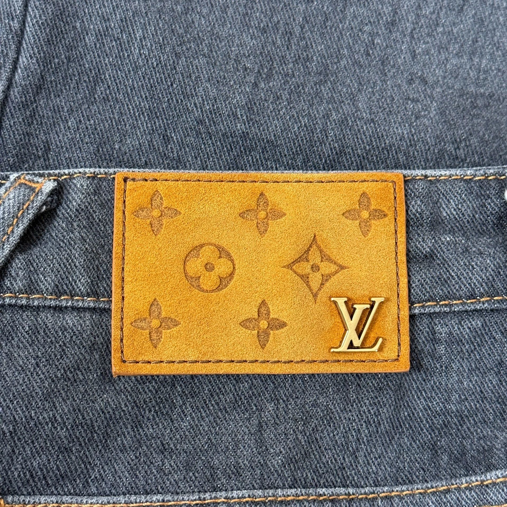Louis Vuitton LV Irregular All-over Print Jeans Size 29" - 6 Thumbnail