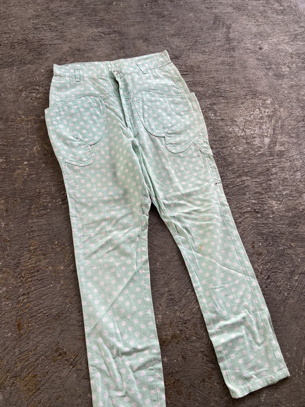 Issey Miyake 2000s Mercibeacoup by Issey Miyake - Polkadot Pants Size US 31 - 2 Thumbnail