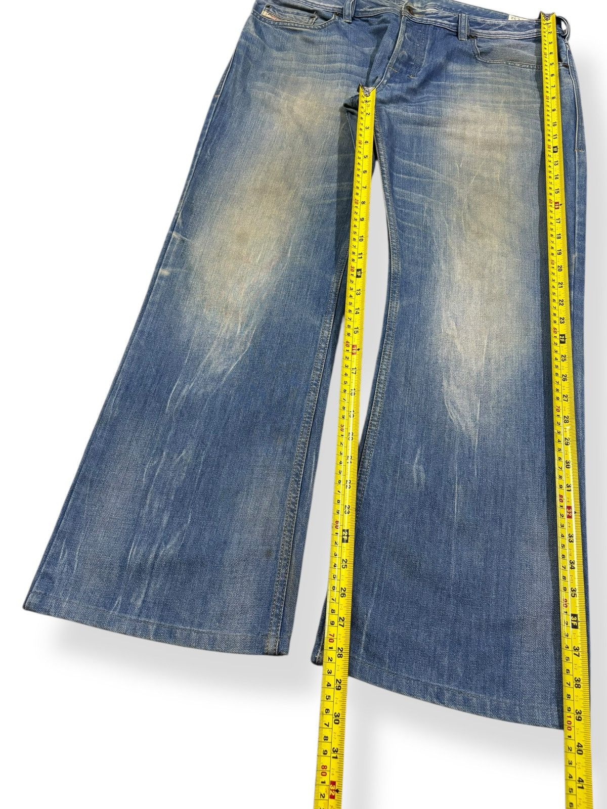 Diesel Vintage Diesel Industry Zatiny Mud Wash Bootcut Grunge Jeans Size US 36 / EU 52 - 14 Thumbnail