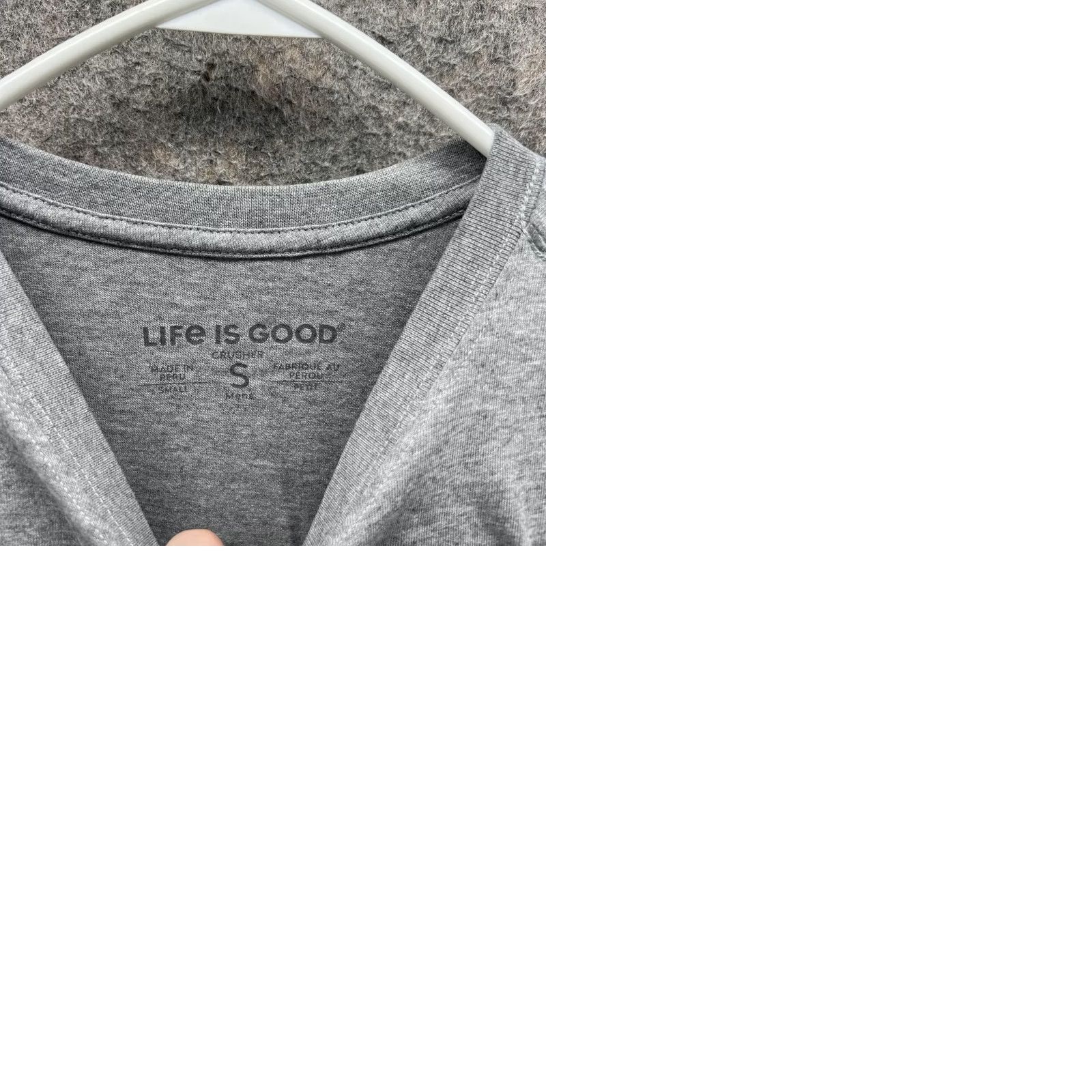 Life is Good Life is Good Shirt Men Small Adult Gray Crusher Tee Crewneck USA Logo Short Sleeve Size US S / EU 44-46 / 1 - 9 Thumbnail