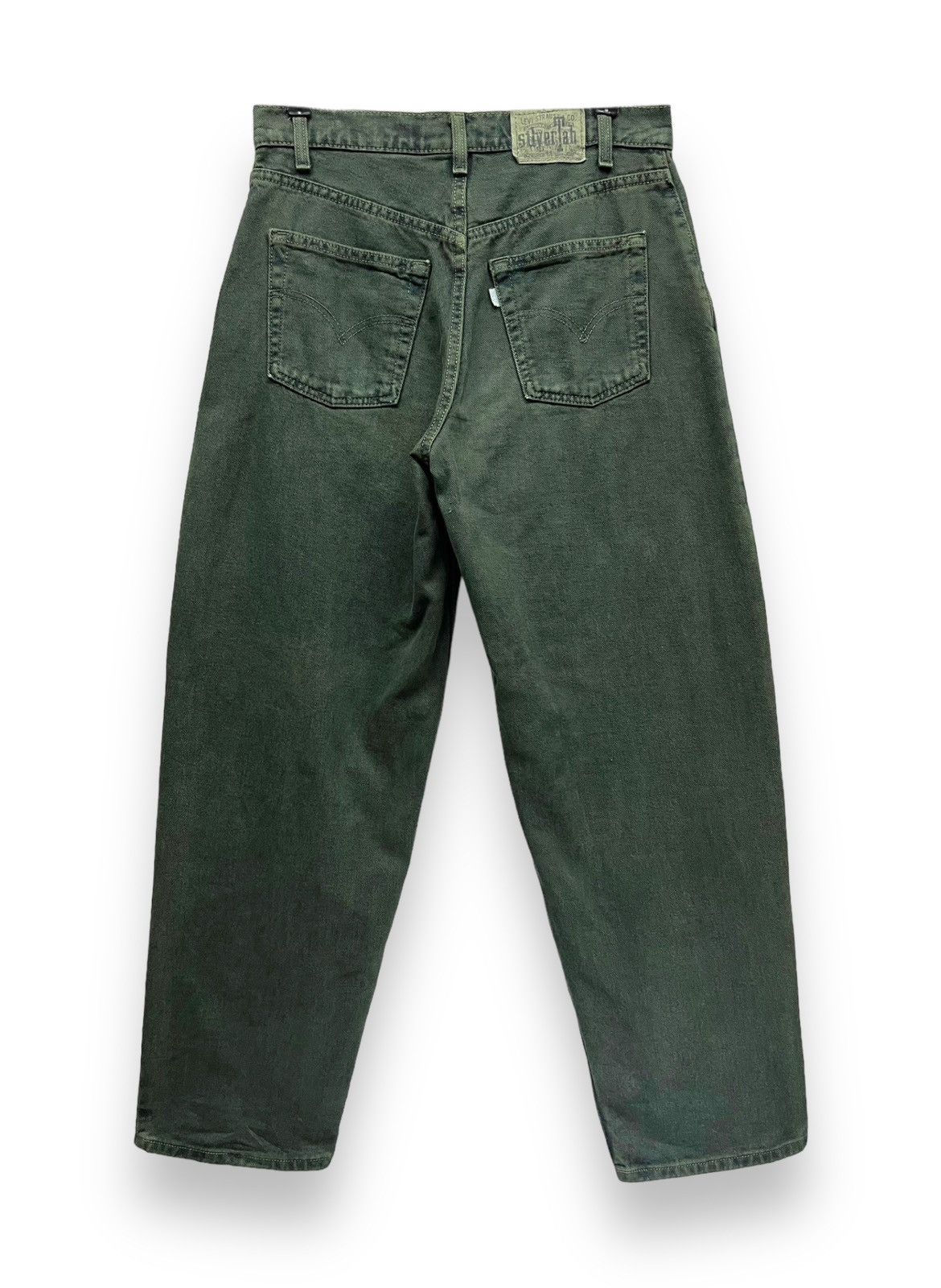 Levi's Made & Crafted VERY RARE Dark Green 90’s Levi’s SiverTab BAGGY Made In USA Size US 31 - 3 Thumbnail