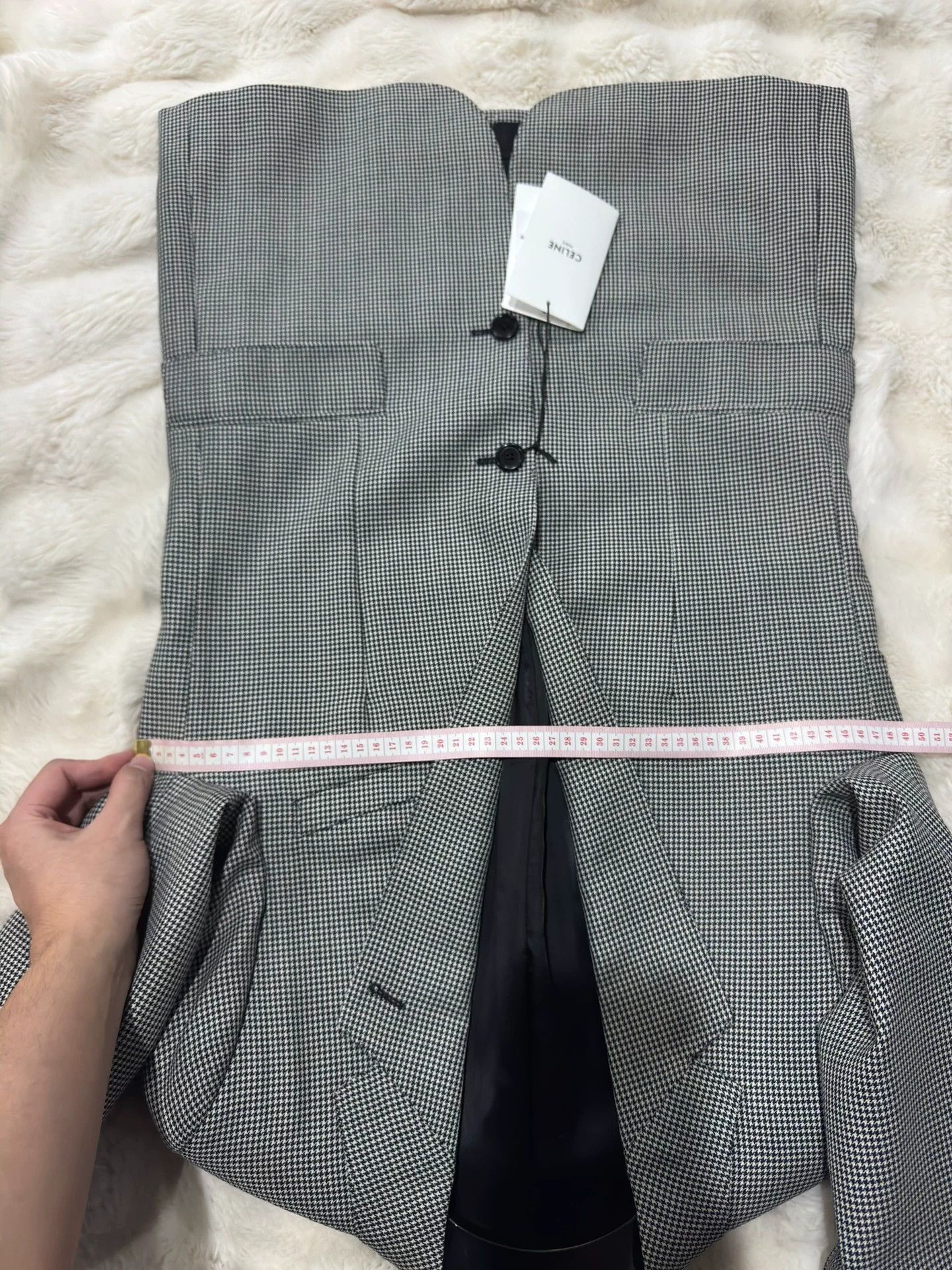 Celine Celine brand new show-piece houndstooth men's suit, Size 48R - 4 Thumbnail