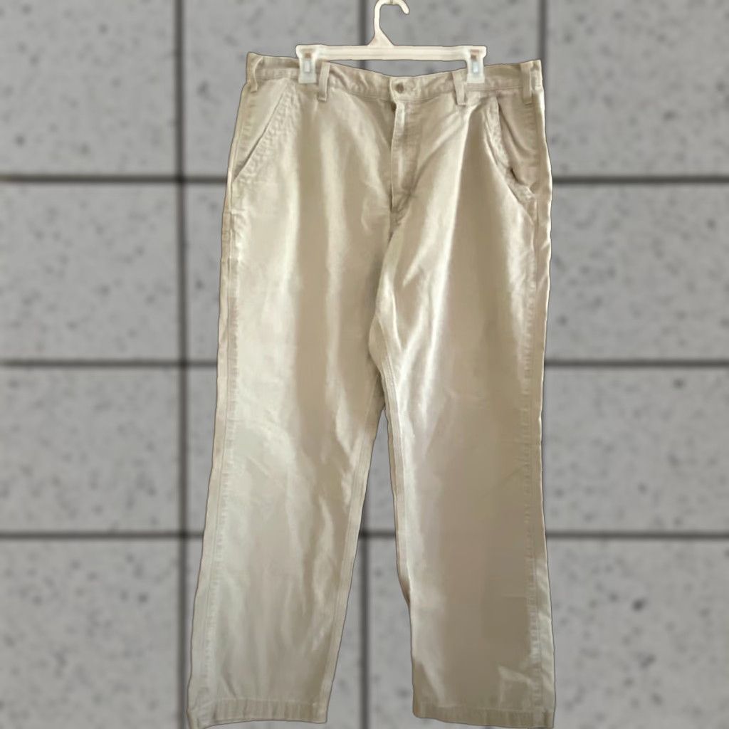 Carhartt VINTAGE? CARHARTT Men’s Pants Relaxed Fit Khaki Beige Size 38/32 Size US 38 / EU 54 - 1 Thumbnail