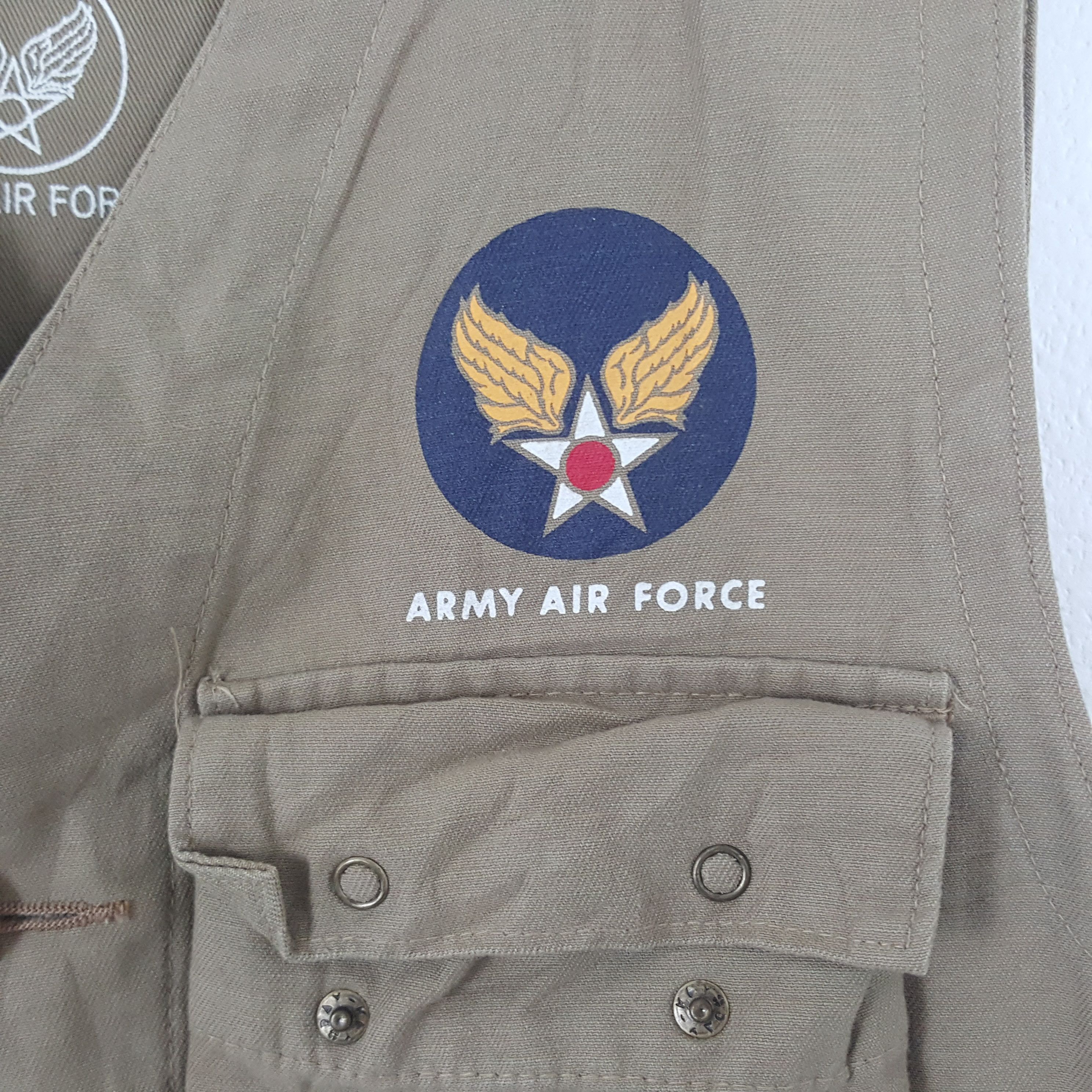 Vintage Army Air Force Military Vest Jacket
