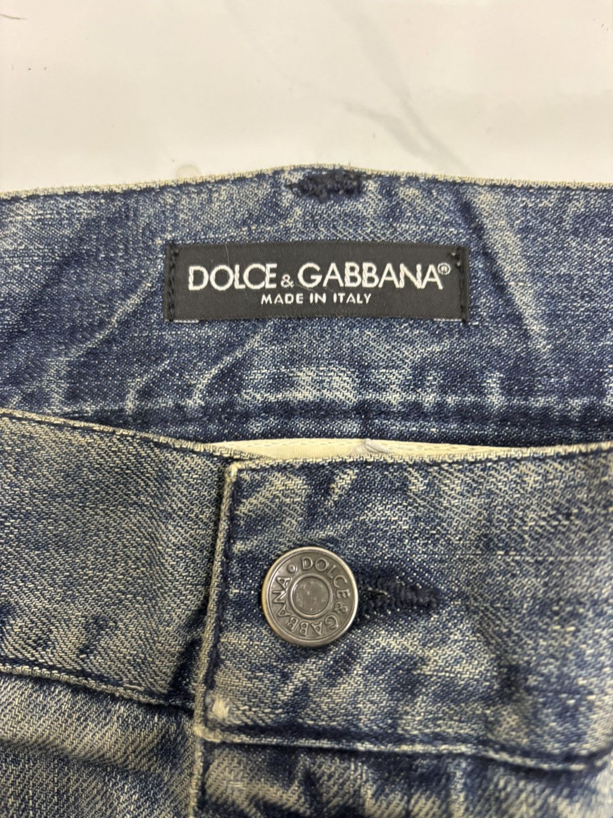Dolce & Gabbana 🔥DOLCE & GABBANA THRASHED REPAIRED JEANS Size US 36 / EU 52 - 10 Thumbnail