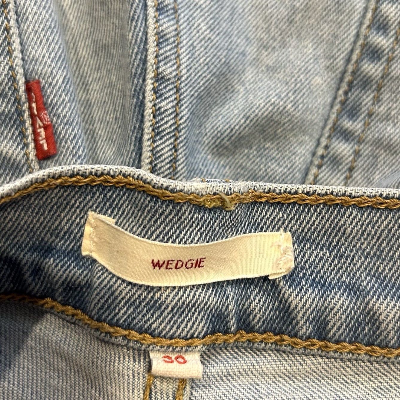 Levi's Levi's Jeans 30 Wedgie Straight Button Fly Denim Blue 90s Womens Regular Inseam 28 Size 30" / US 8 / IT 44 - 5 Thumbnail