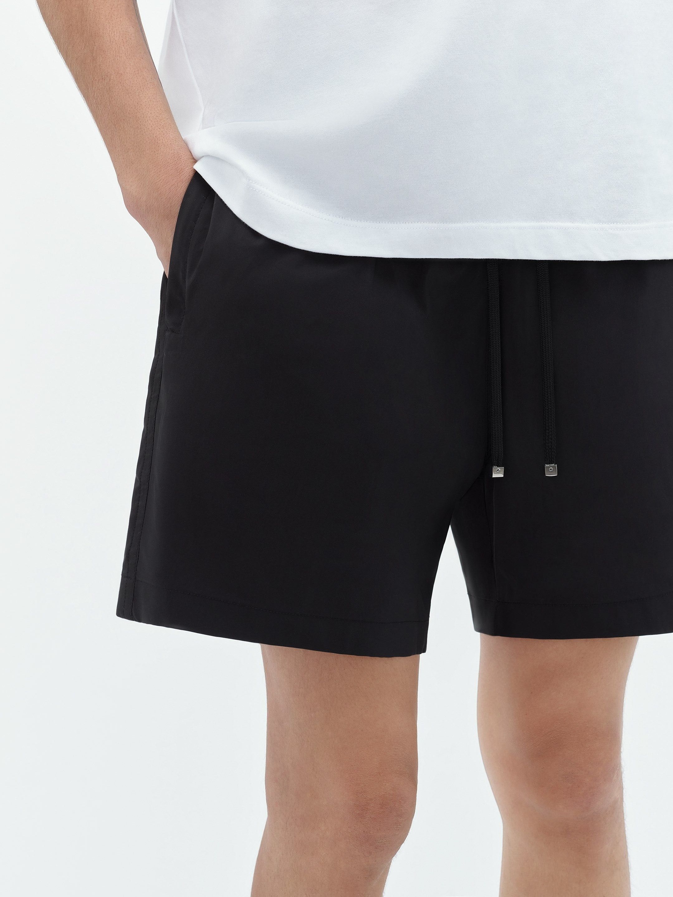 Amiri oc11z0425 Stack Swim Trunk Shorts in Black Size US 28 / EU 44 - 6 Thumbnail