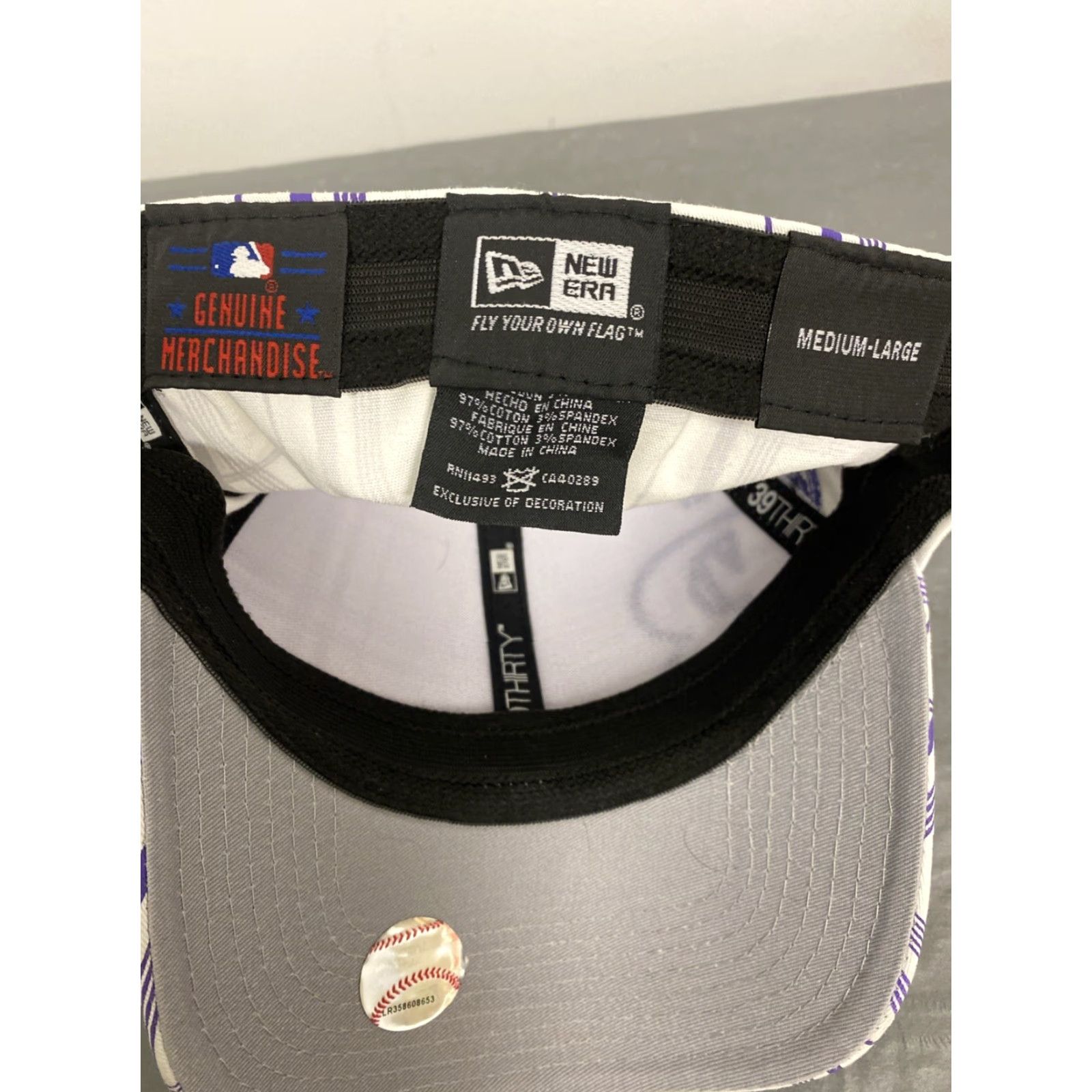 New Era NEW ERA Colorado Rockies Big Logo Baseball Cap Hat Adult Large Multicolor Mens Size ONE SIZE - 7 Thumbnail