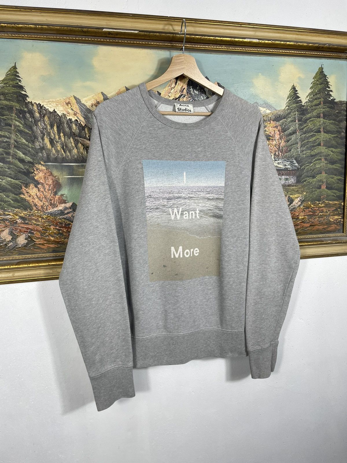 Acne Studios × Designer Acne Studios Baggy Oversize Crewneck Luxury Designer Premium Size US S / EU 44-46 / 1 - 2 Thumbnail