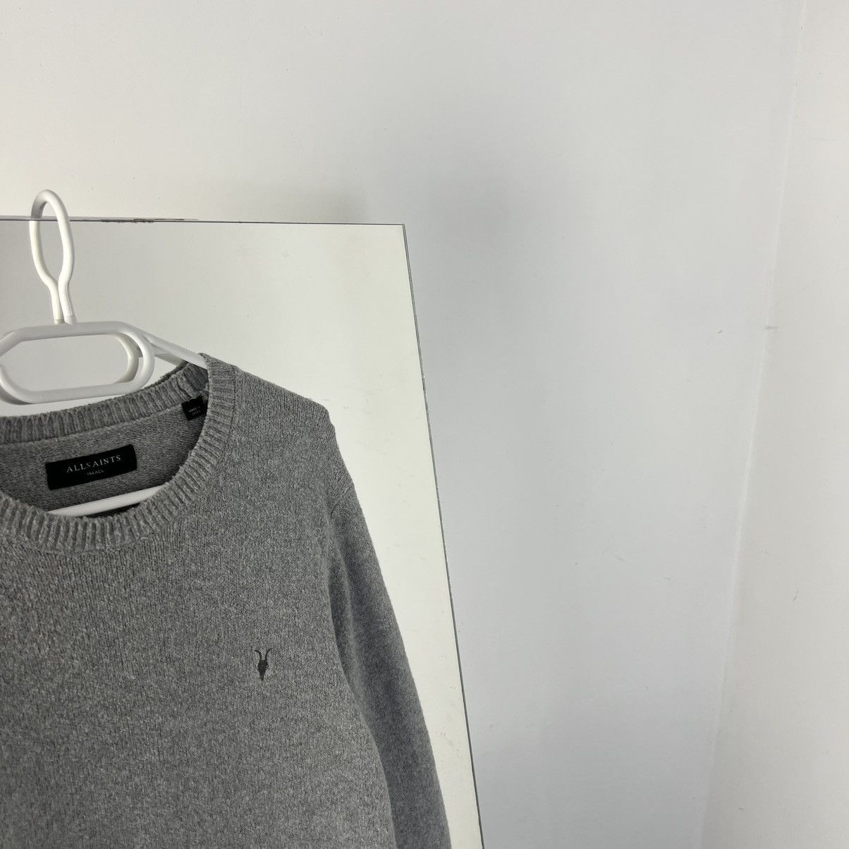 Allsaints Vintage Y2K Allsaints Mini Logo Knitted Sweater Size US S / EU 44-46 / 1 - 2 Thumbnail