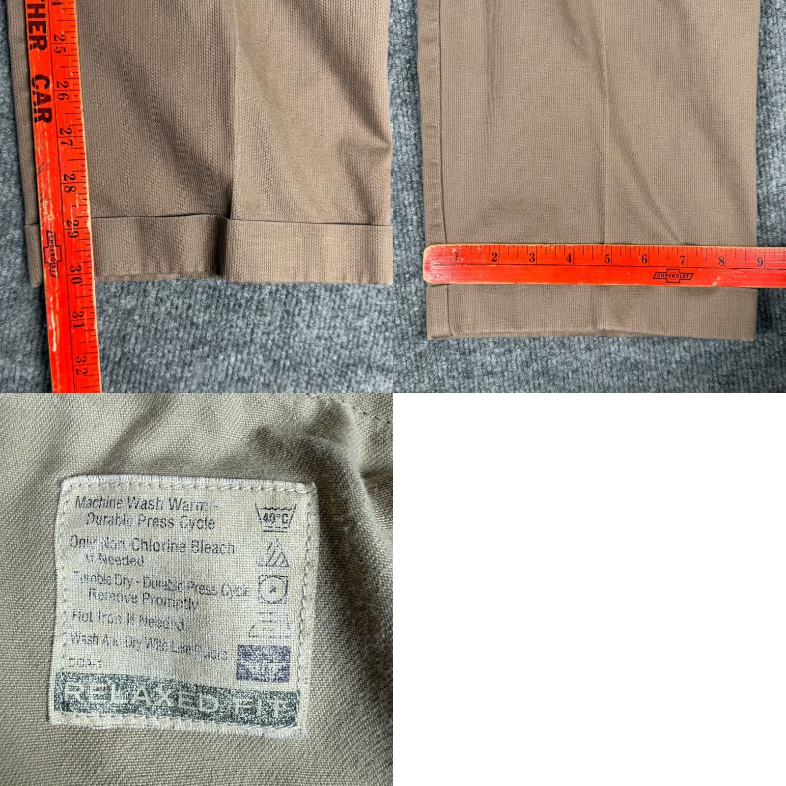 Dockers VINTAGE Dockers Pants Khaki Corduroy Relaxed Fit Pleated 38x30 Waist 36 Y2K 90s Mens Size US 36 / EU 52 - 9 Thumbnail