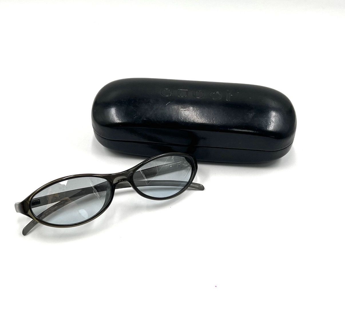 Gucci Gucci/Black Cat-Eye Narrow Frame Sunglasses K12 Size ONE SIZE - 1 Thumbnail